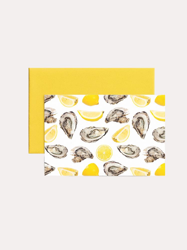 Katie Kime The World Is Your Oyster Folded Notecard Set - Saint Bernard