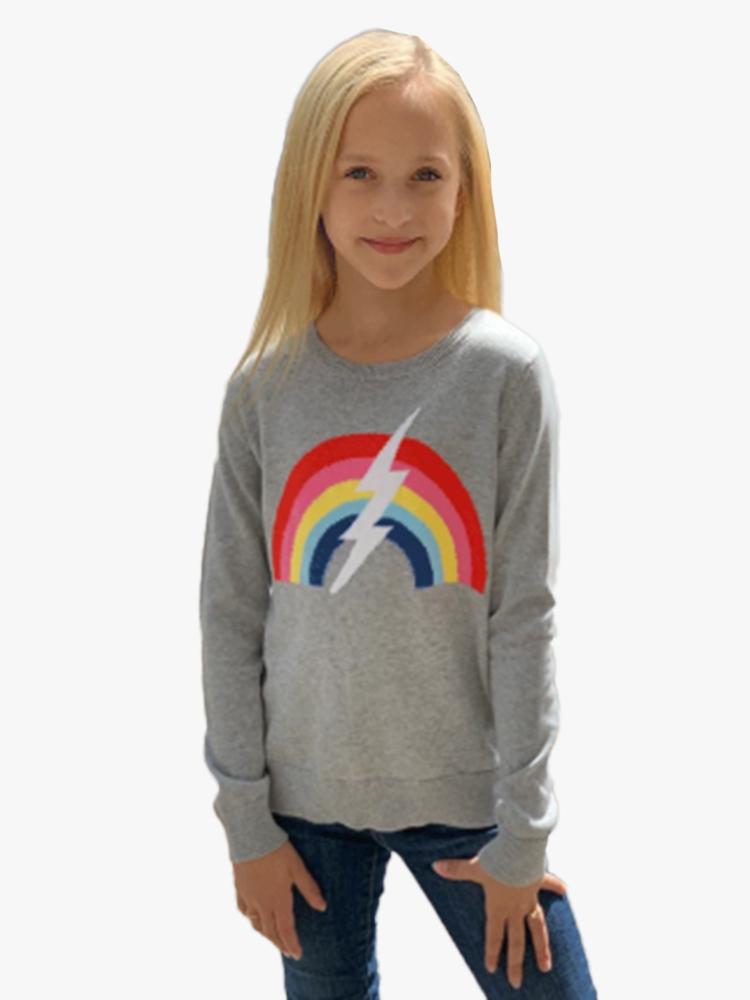 ME.N.U Rainbow Lightning Bolt Sweater - Saint Bernard