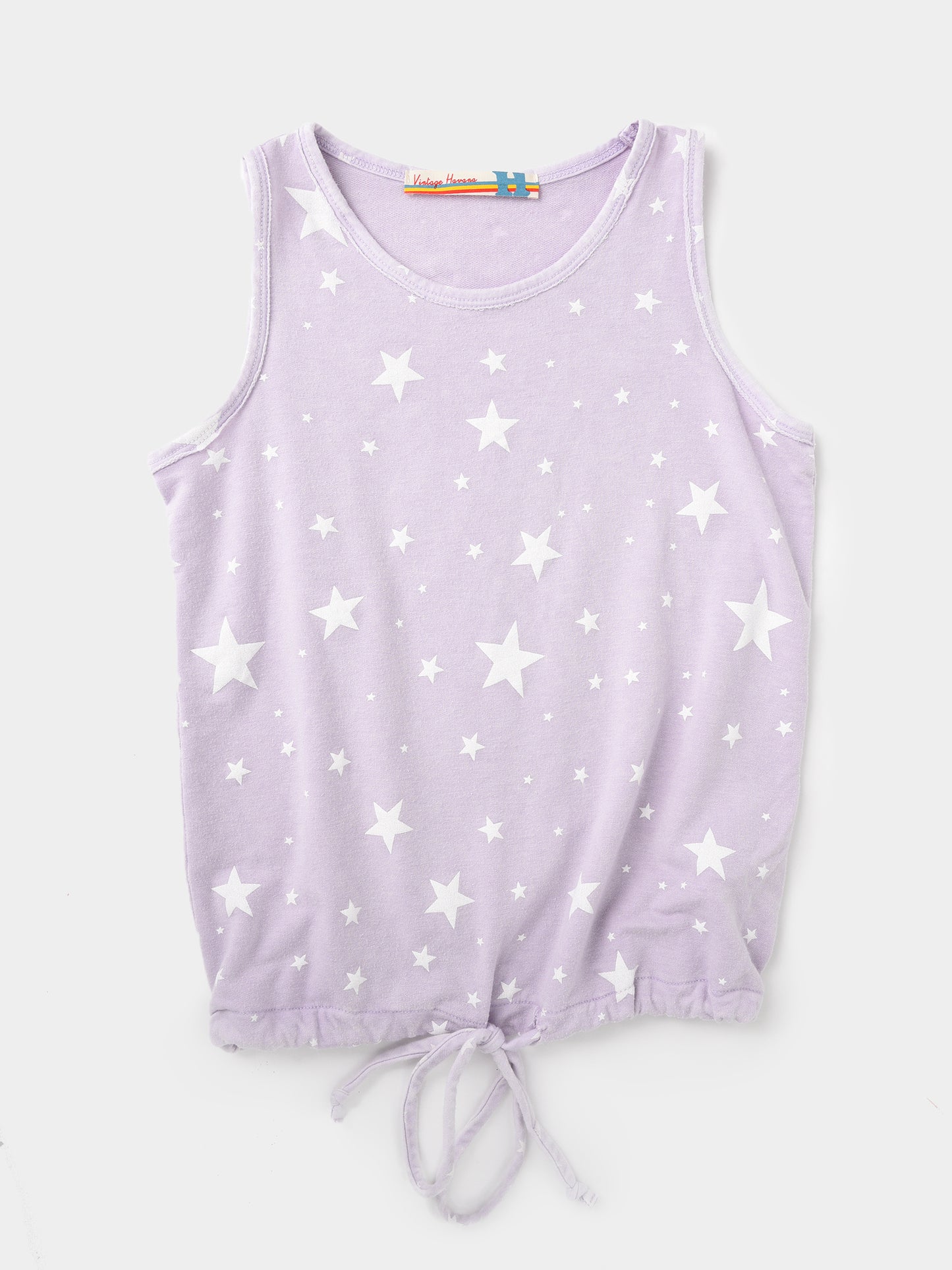 Vintage Havana Girls' Star-Print Tie-Front Top - Saint Bernard