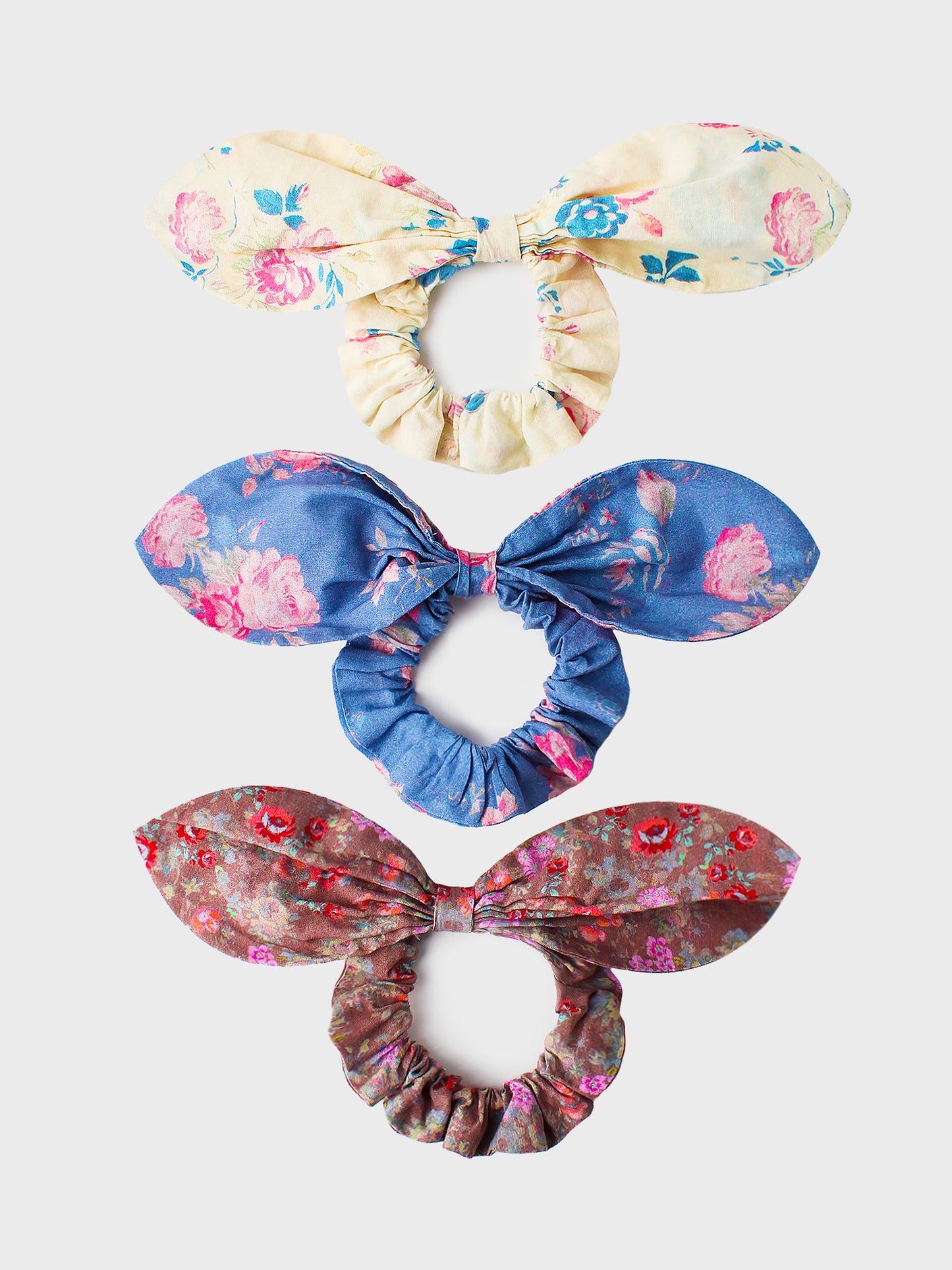 Loveshack Fancy Women's Nashville Cotton Scrunchies - Saint Bernard