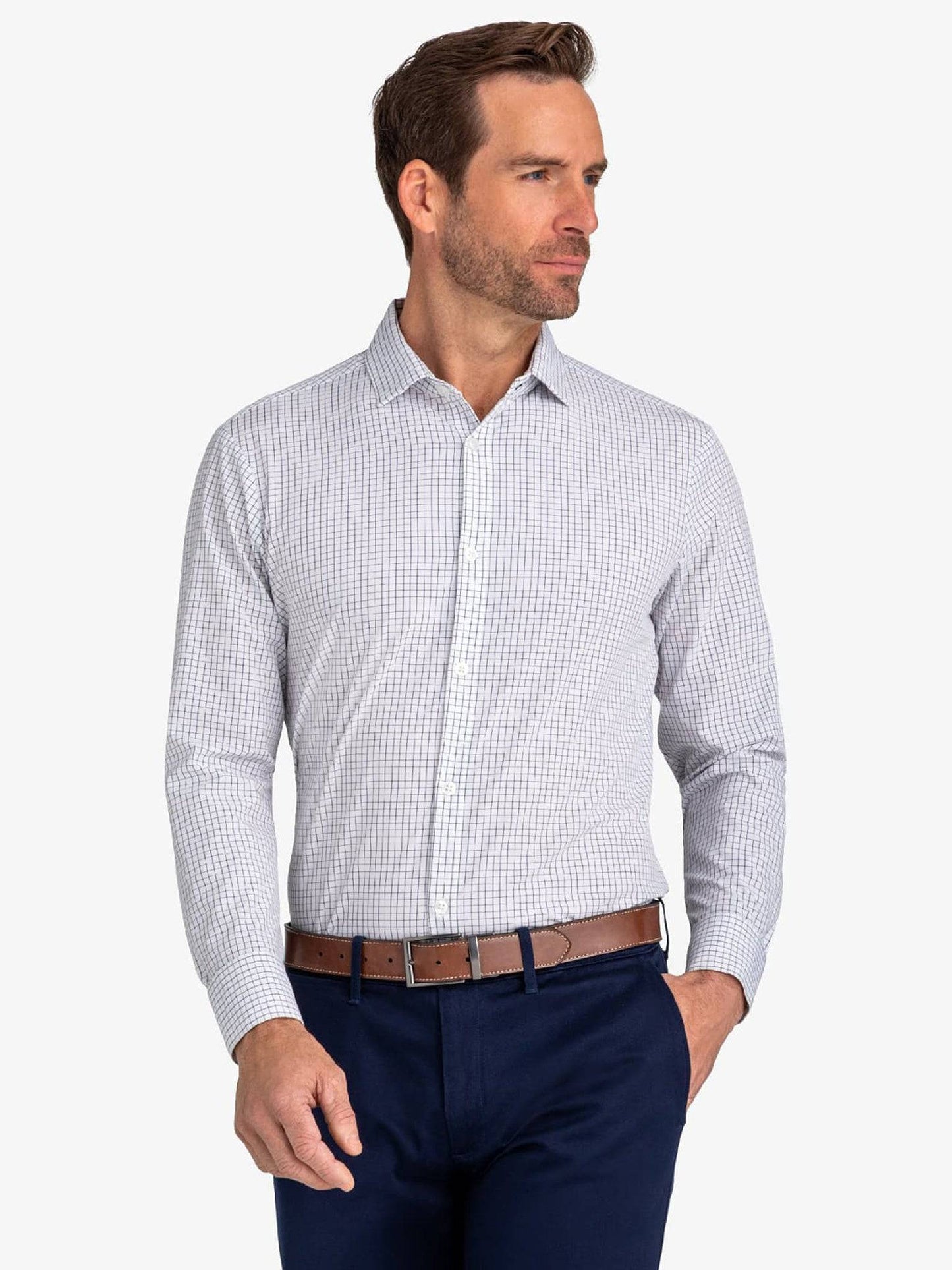 Mizzen+Main Men's Leeward Dress Performance Shirt - Saint Bernard