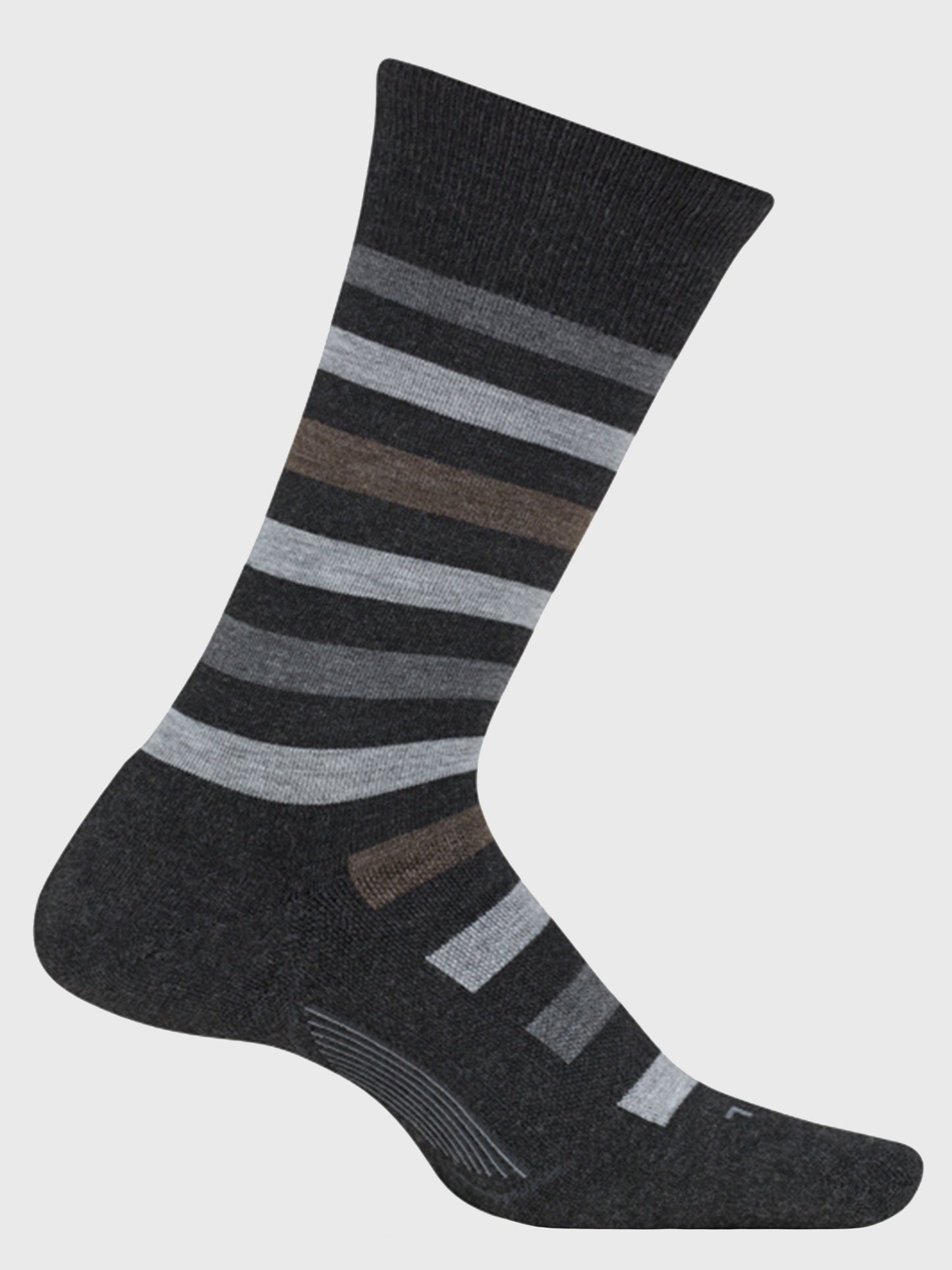 Feetures Men's Atherton Rib Cushion Crew Sock - Saint Bernard