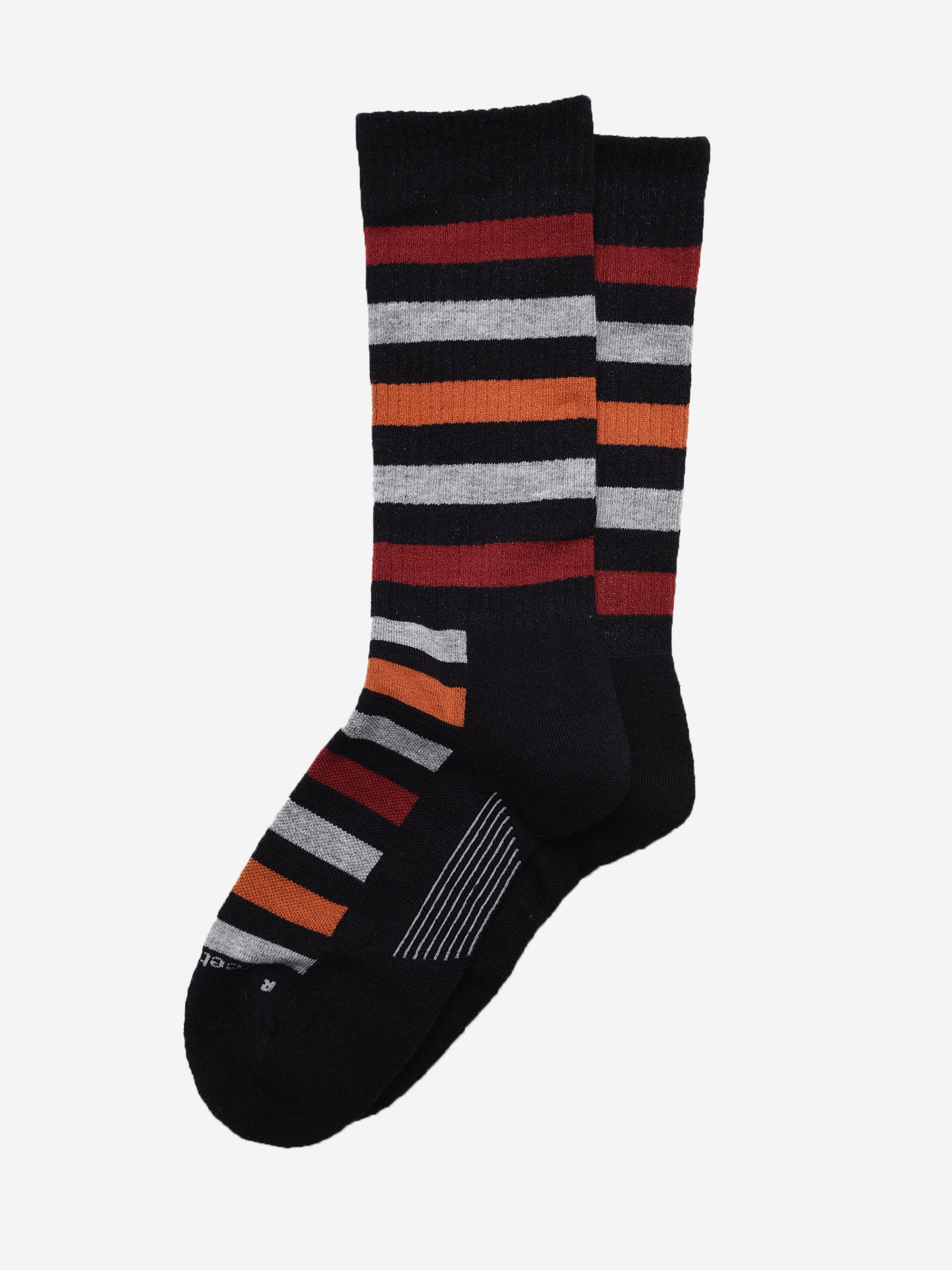 Feetures Men's Atherton Rib Cushion Crew Sock - Saint Bernard
