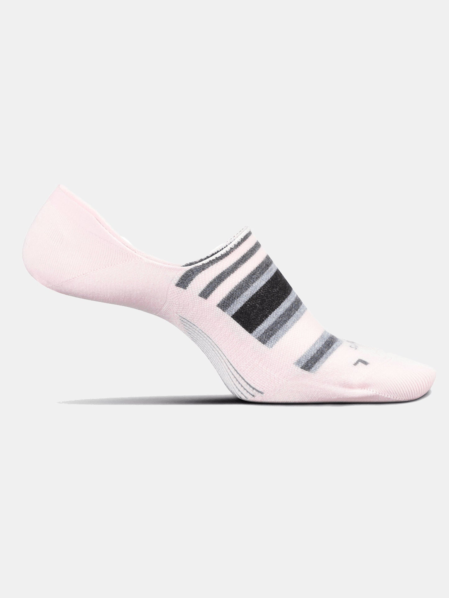 Feetures Women's No Show Hidden Stripes Sock - Saint Bernard