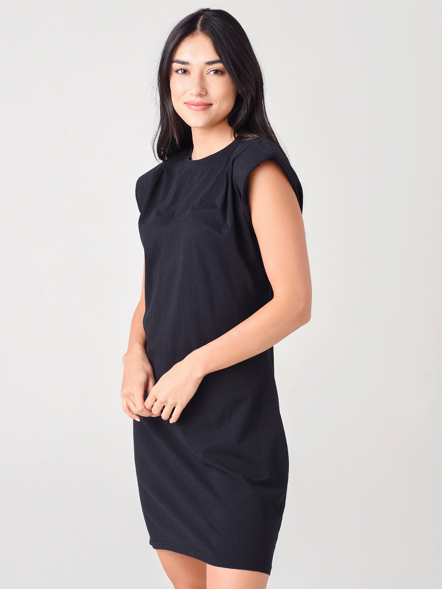 blue dress for baby girl Frame Women's Padded Shoulder Dress