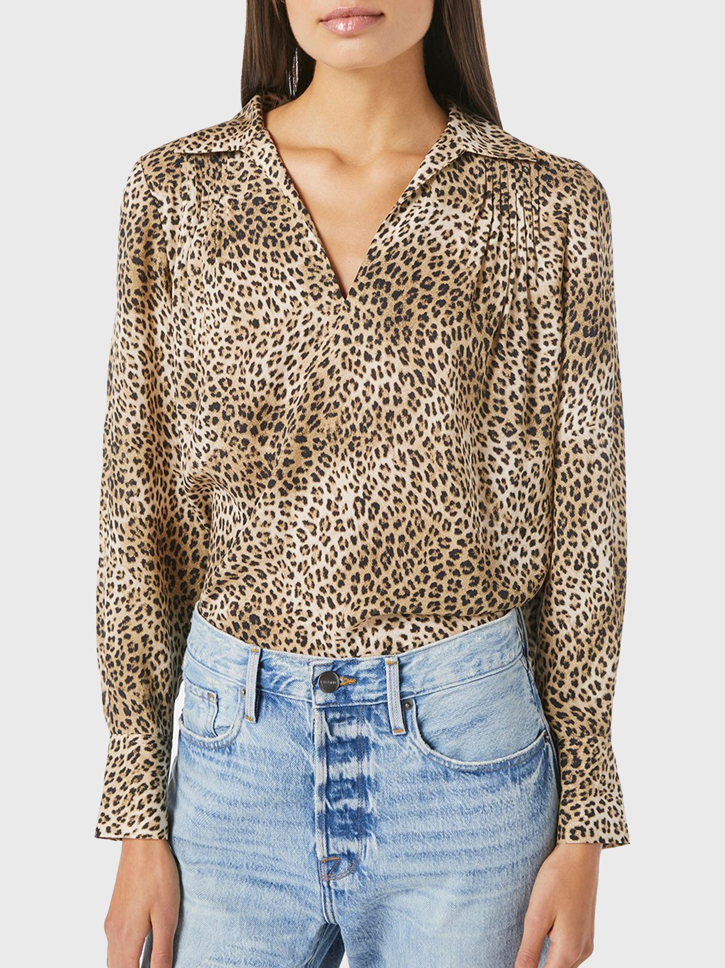 Frame Women's Tabitha Popover Blouse - Saint Bernard
