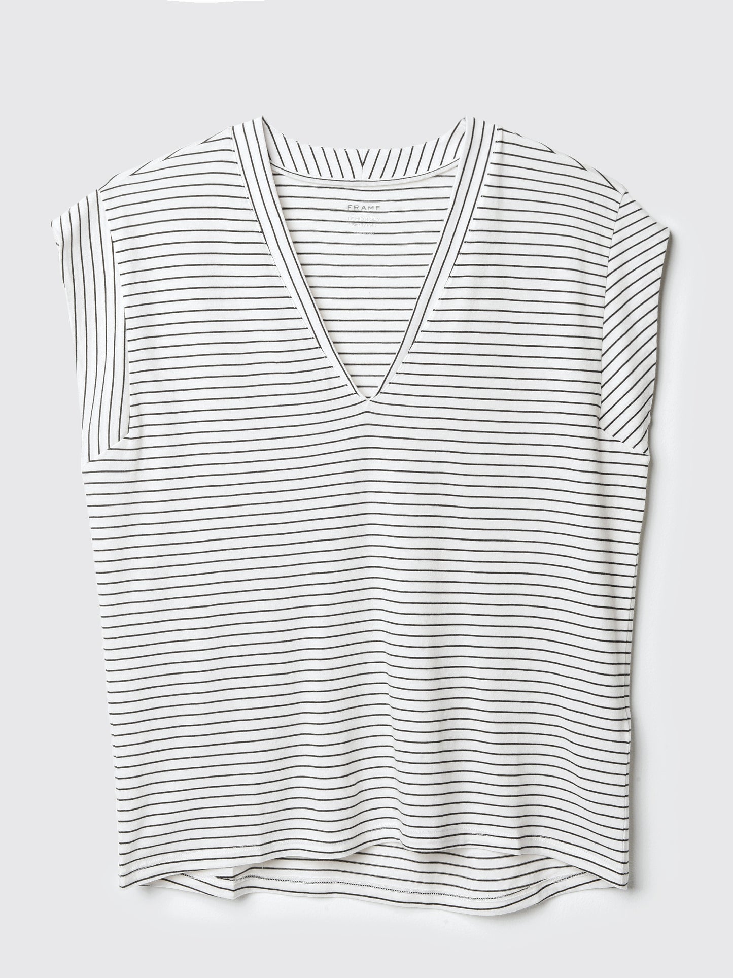 Frame Women's Le Mid Rise V-Neck Tee - Saint Bernard