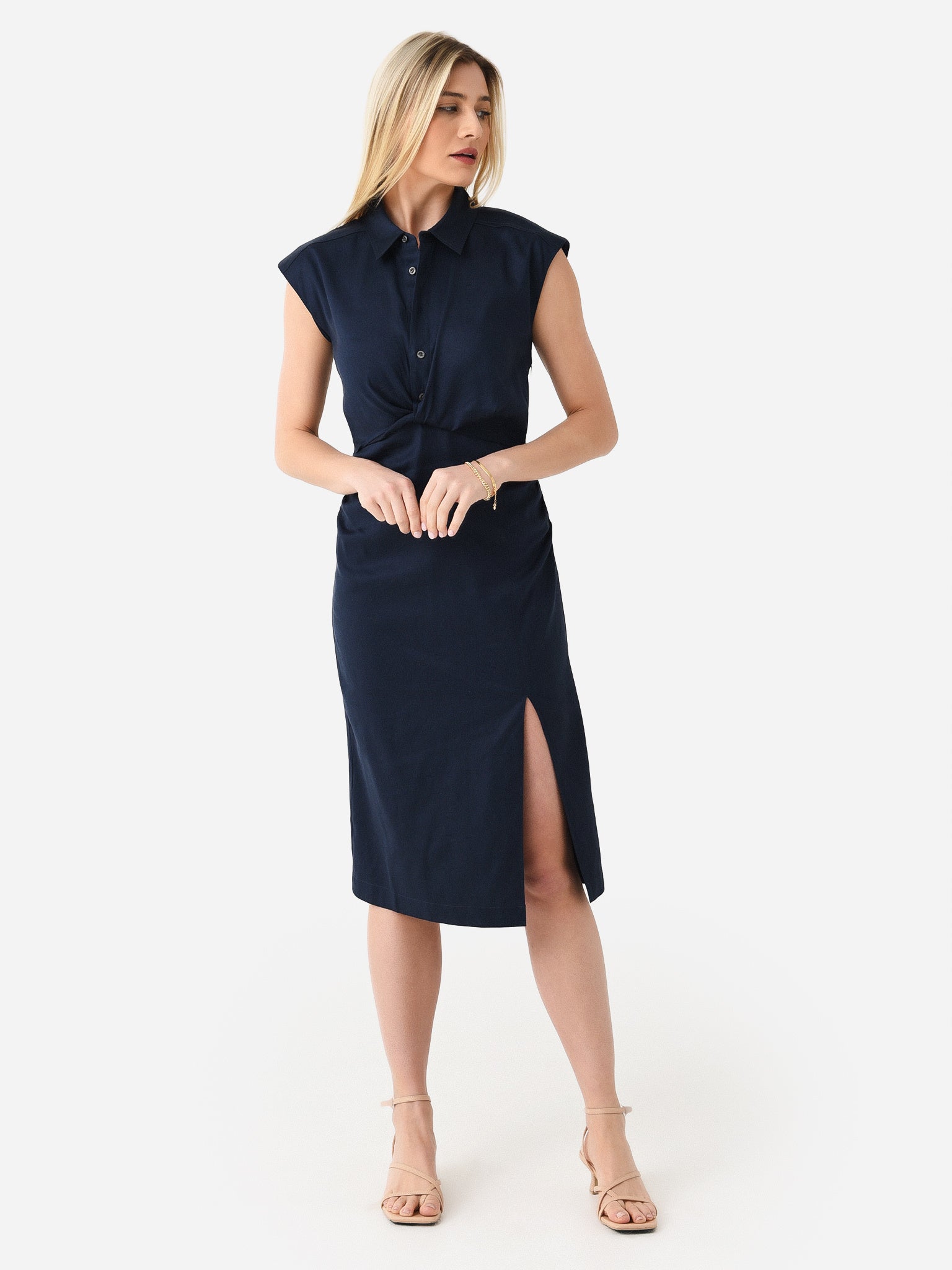 frame dress Frame Women's Sleeveless Twist Dress