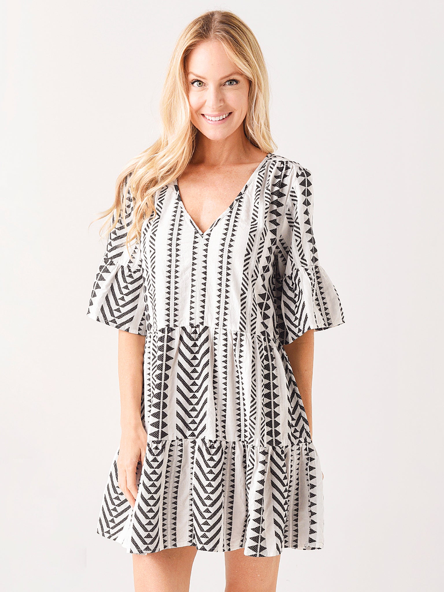 white christmas dresses Velvet Women's Madeline Cotton Gauze Dress – Saint Bernard