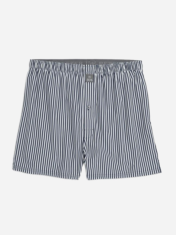Peter Millar Crown Sport Men's Competition Stripe Stretch Jersey Boxer - Saint Bernard