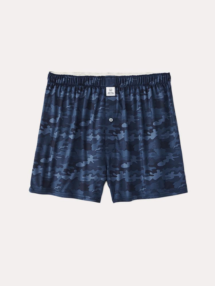 Peter Millar Men's Stretch Jersey Haymaker Printed Camo Boxer - Saint Bernard