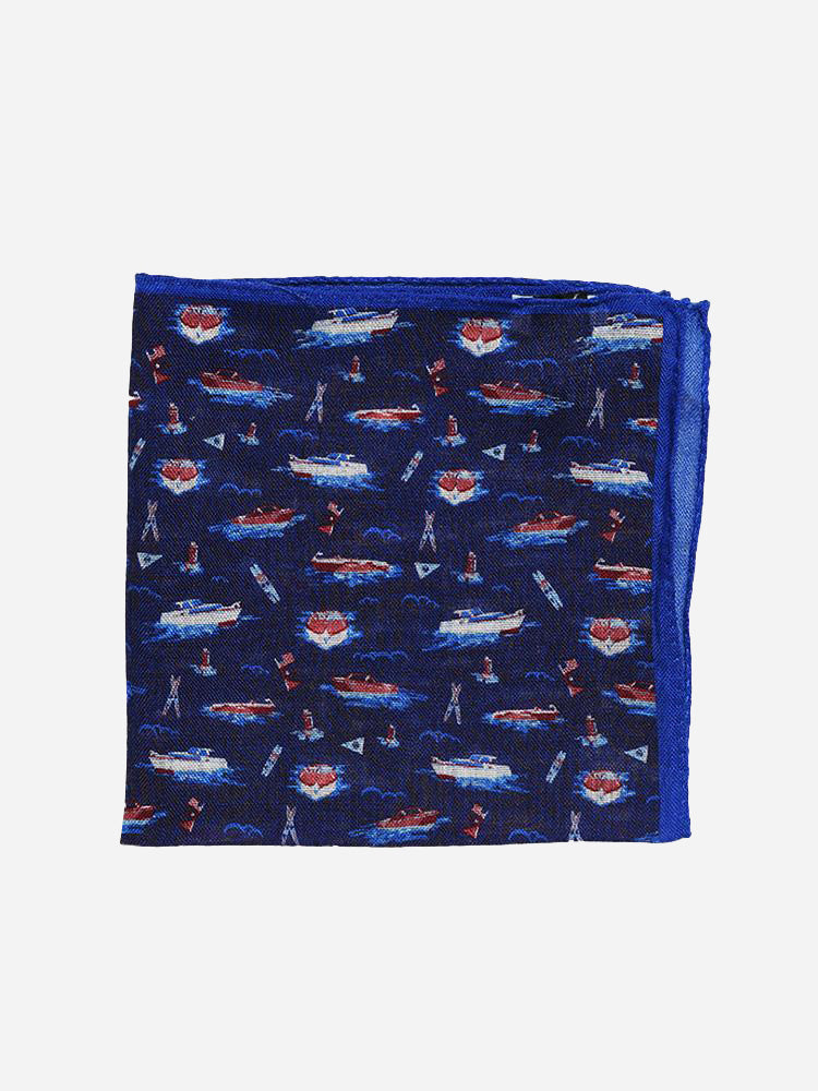 Peter Millar Men's Cruisin' Pocket Square - Saint Bernard