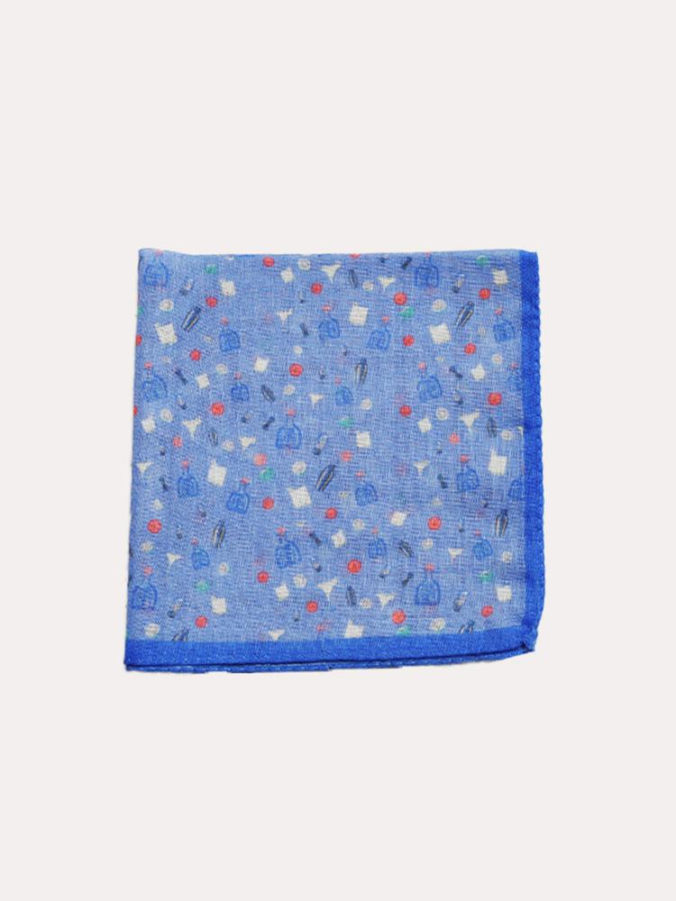 Peter Millar Men's Margarita Print Pocket Square - Saint Bernard