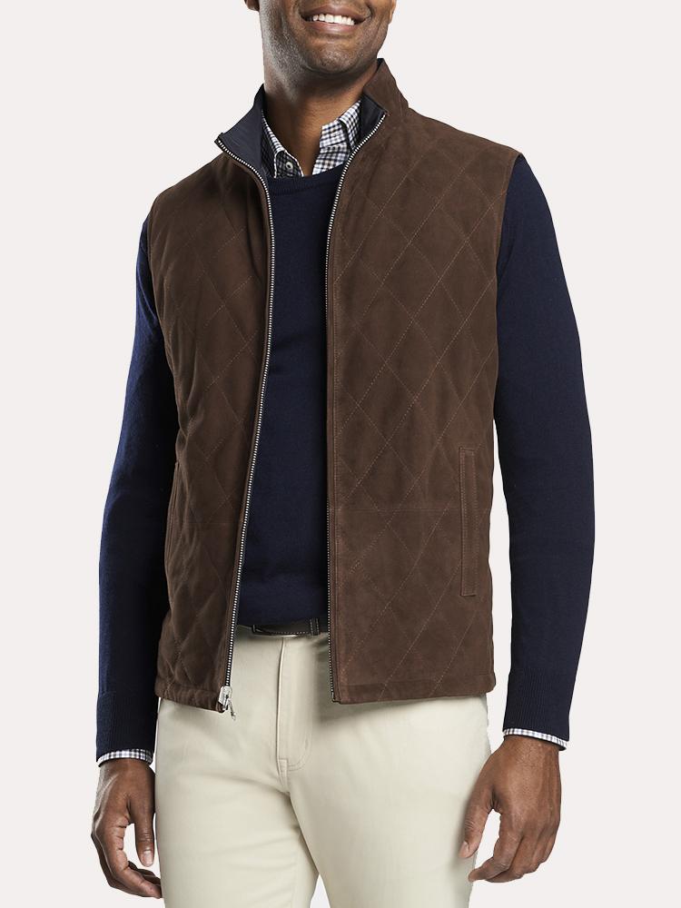 Peter Millar Reversible Suede Vest - Saint Bernard
