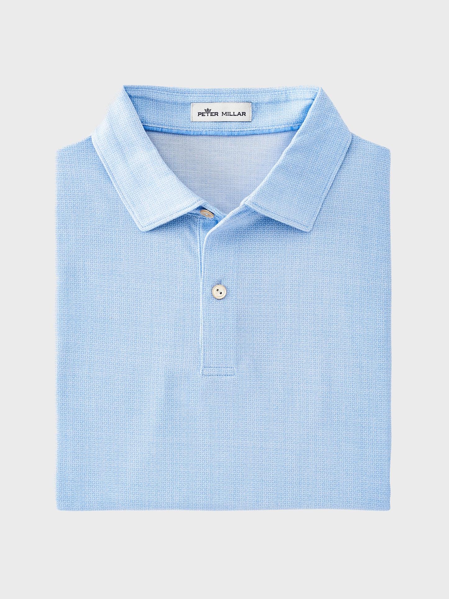 Peter Millar Crown Sport Men's DriRelease Natural Touch Geometric Polo - Saint Bernard
