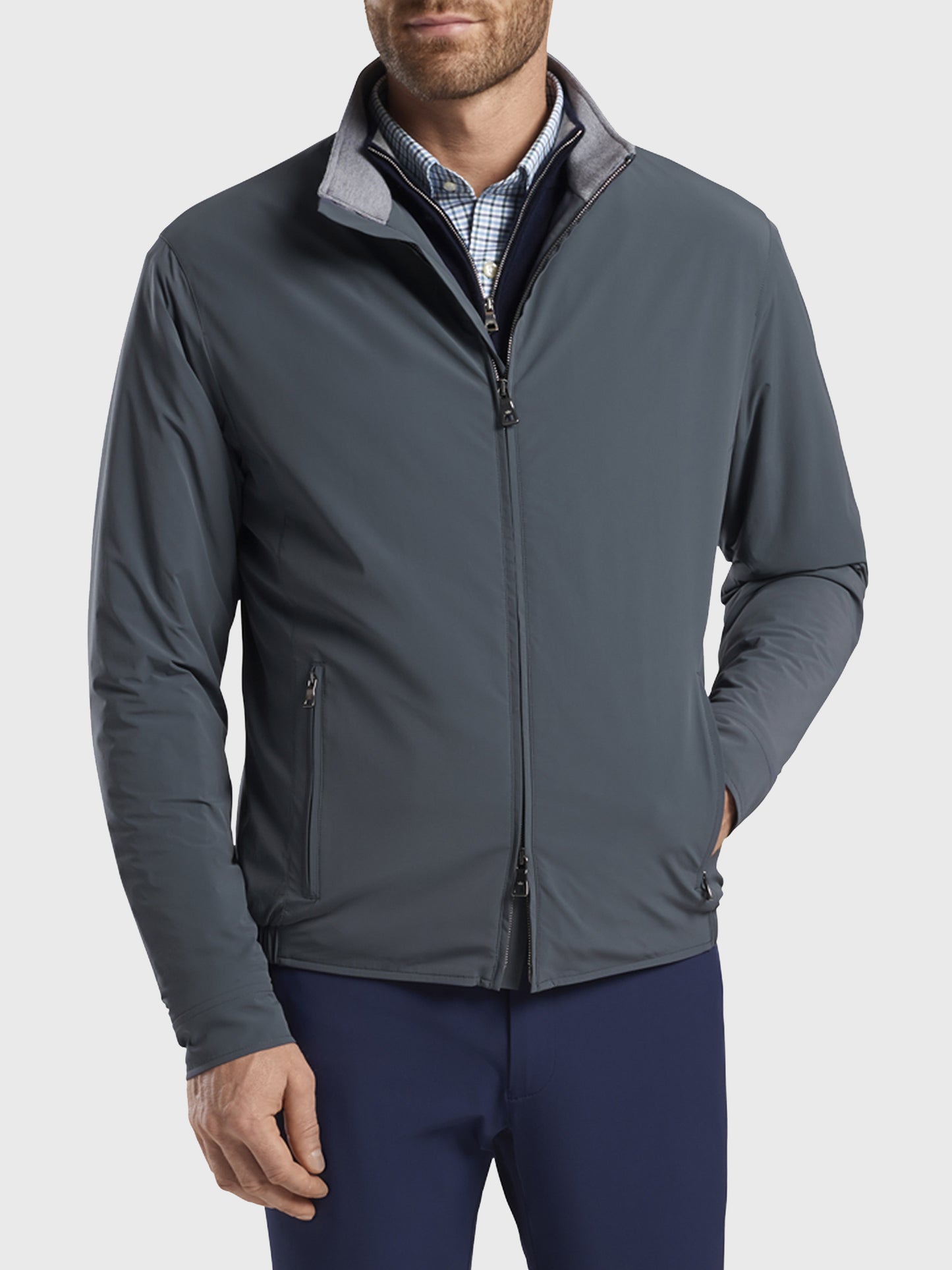 Peter Millar Crown Crafted Men's Stealth Light Insulated Jacket - Saint Bernard