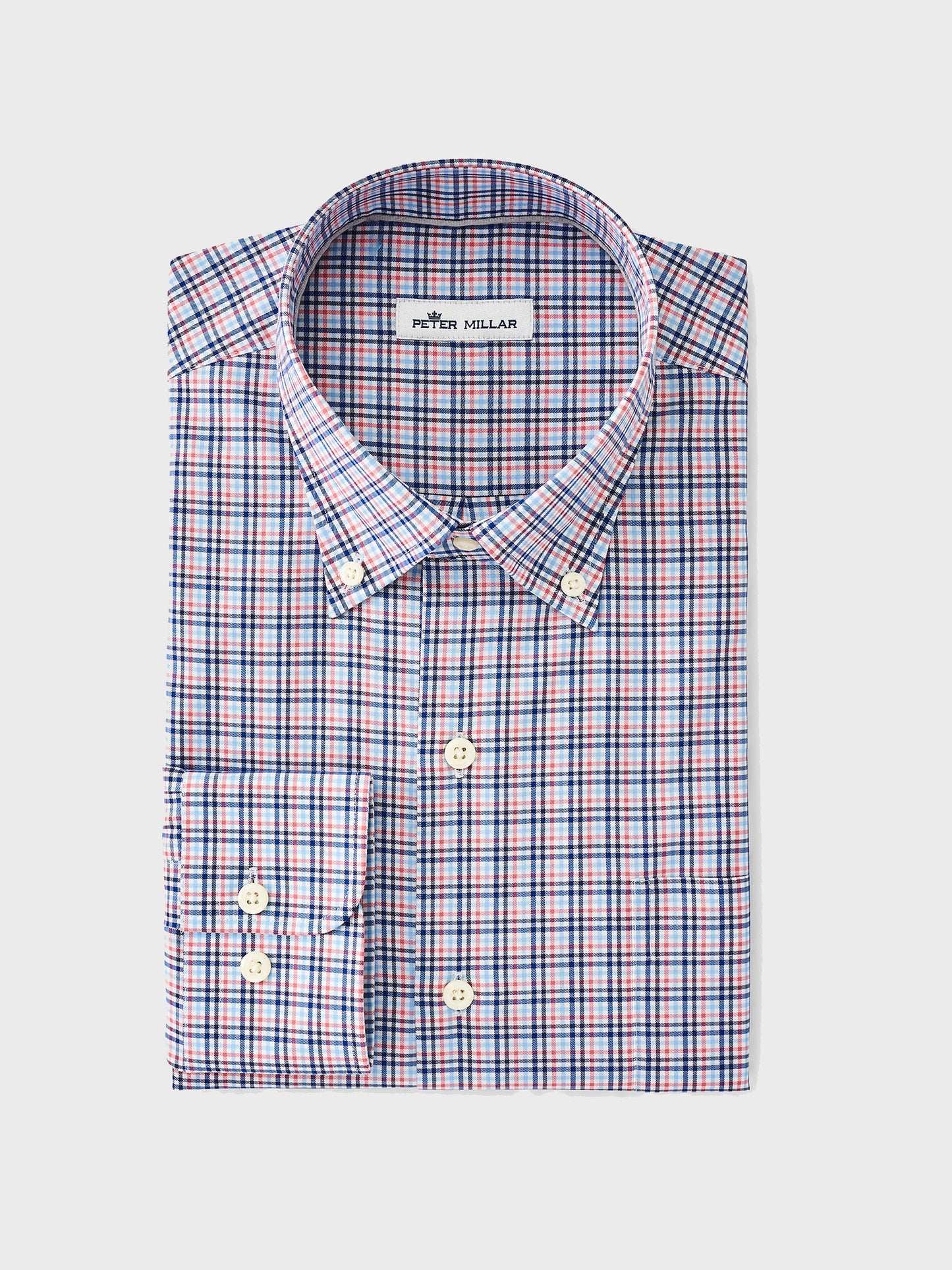 Peter Millar Crown Men's Crown Ease Cecil Sport Shirt - Saint Bernard
