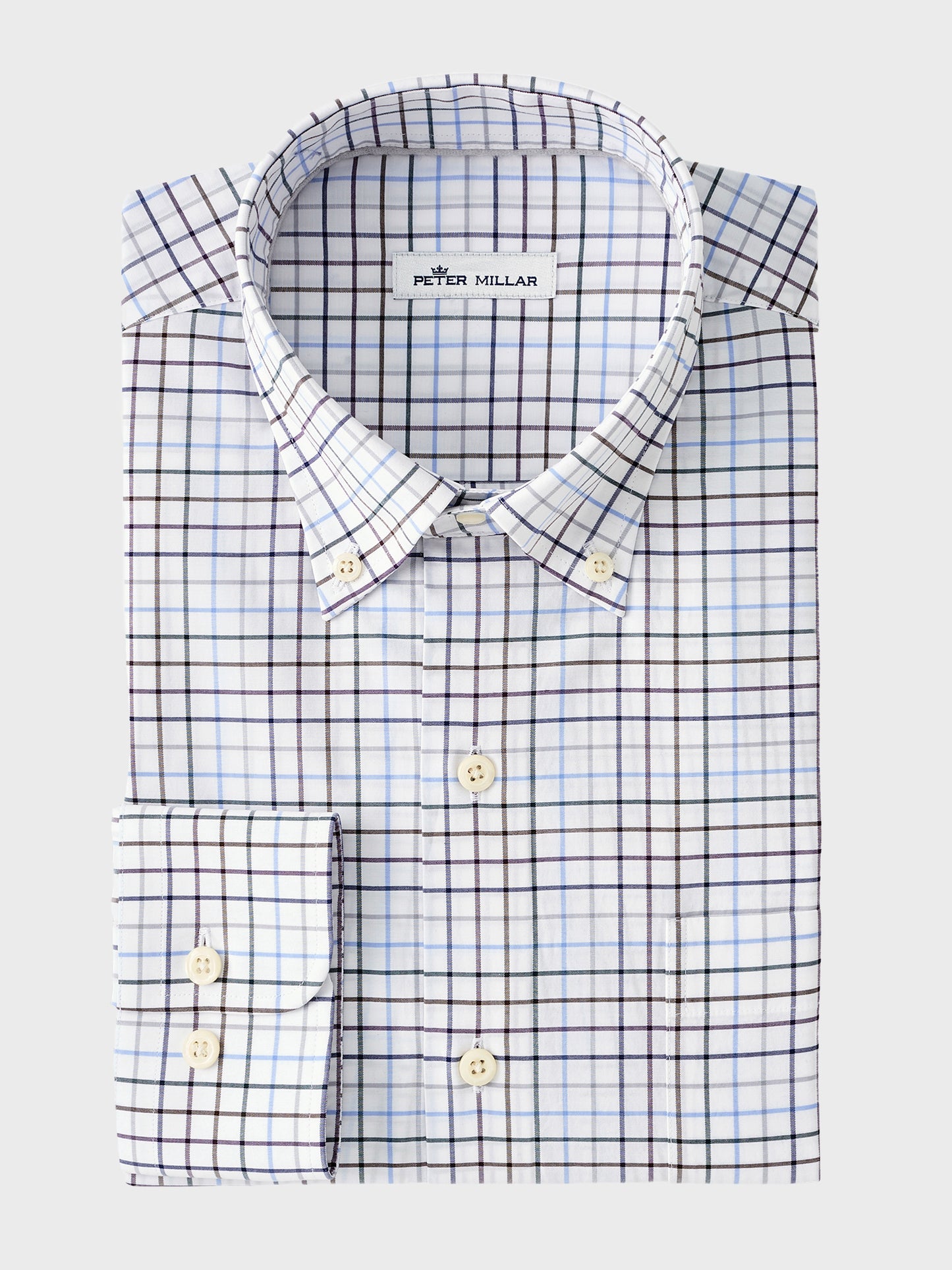 Peter Millar Crown Men's Crown Finish Simon Sport Shirt - Saint Bernard