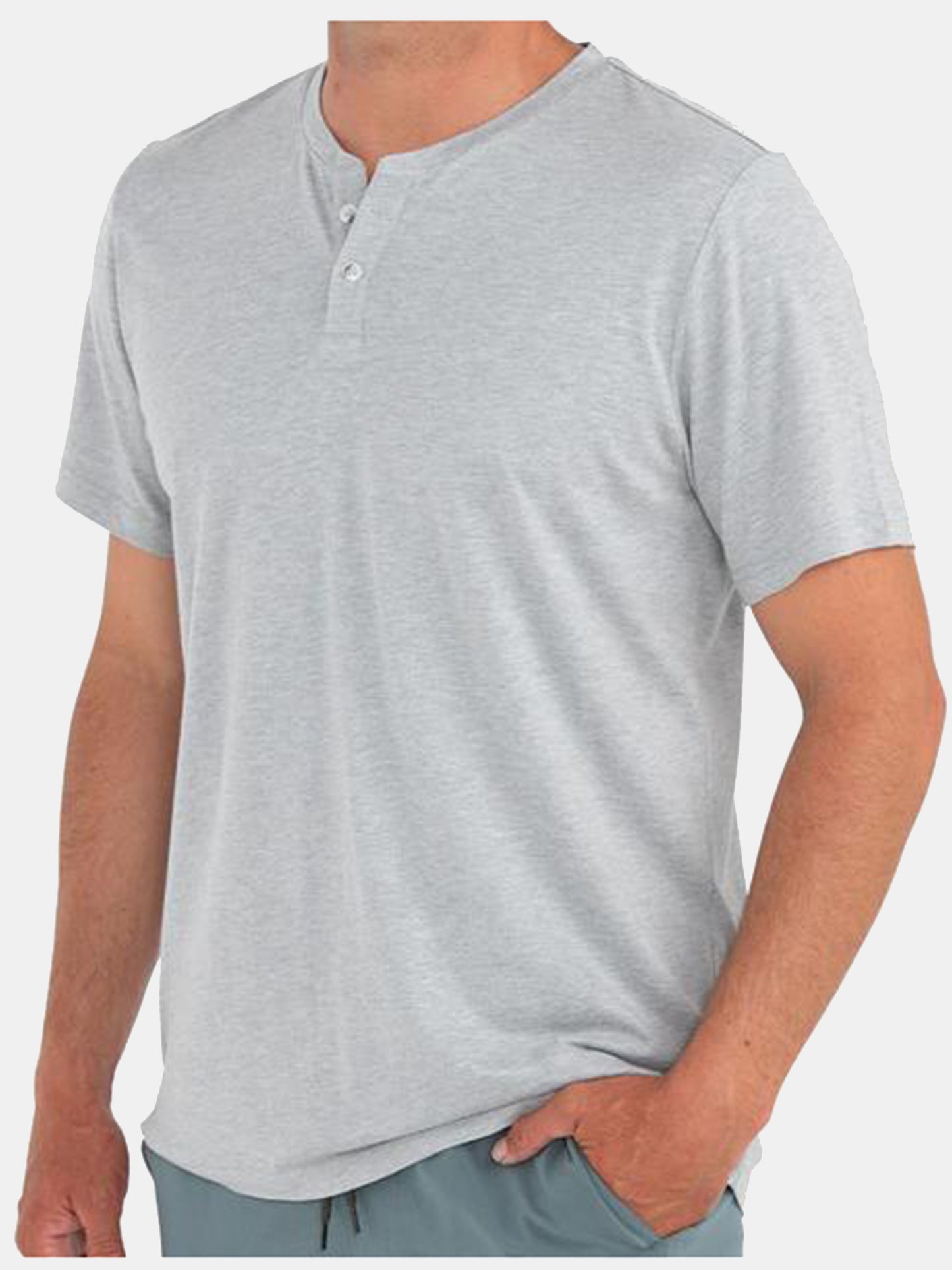 Free Fly Men's Heritage Henley Tee - Saint Bernard