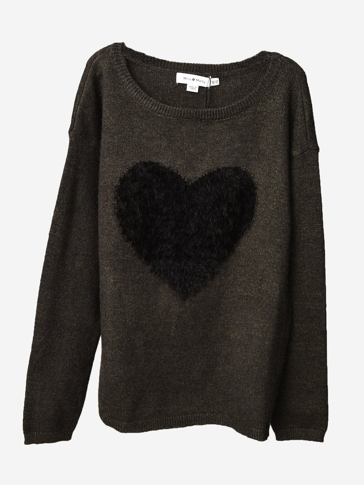Mini Molly Heart Sweater - Saint Bernard