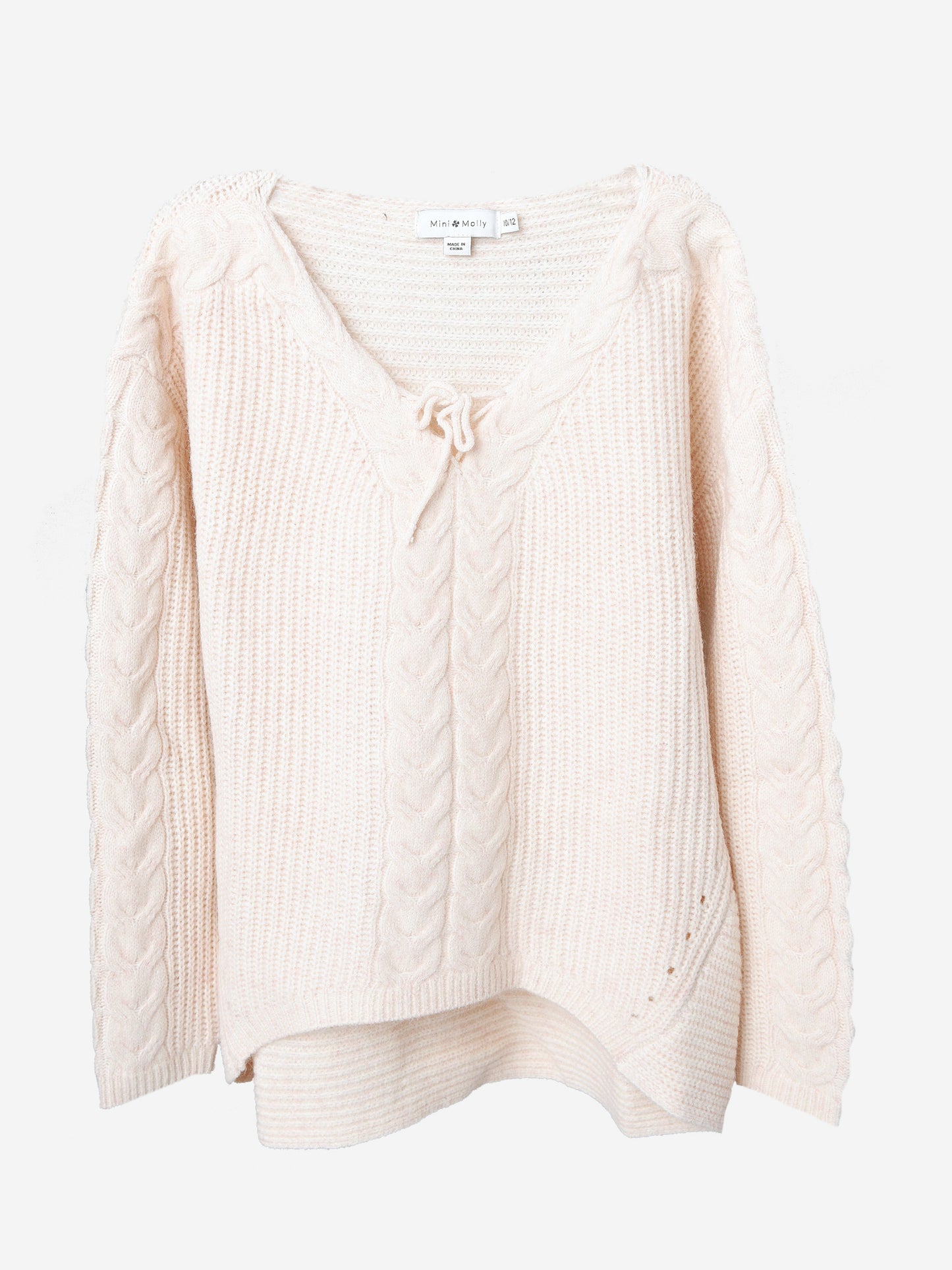 Mini Molly Front Tie Sweater - Saint Bernard