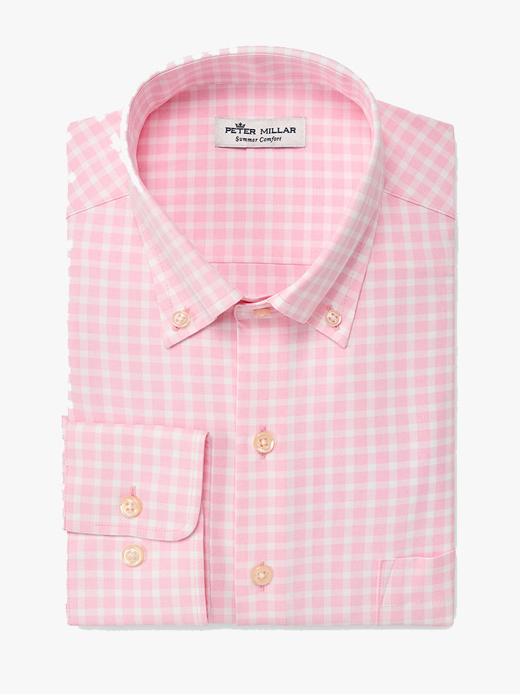 Peter Millar Crown Men's Natural Touch Winston Sport Shirt - Saint Bernard