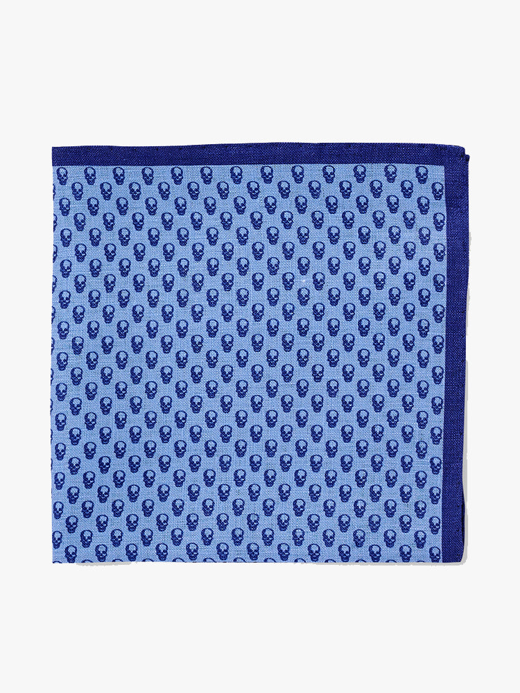 Peter Millar Crown Men’s Crown Skulls Pocket Square - Saint Bernard