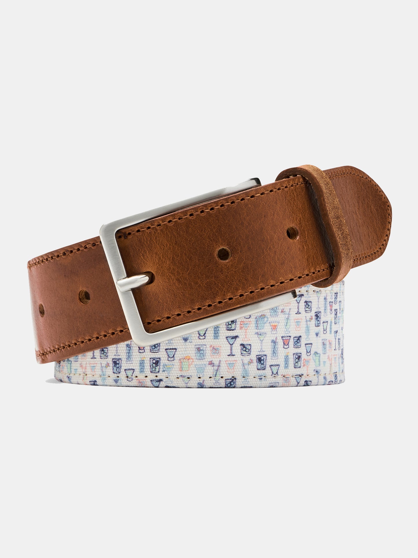 Peter Millar Crown Men's Cocktails Belt - Saint Bernard
