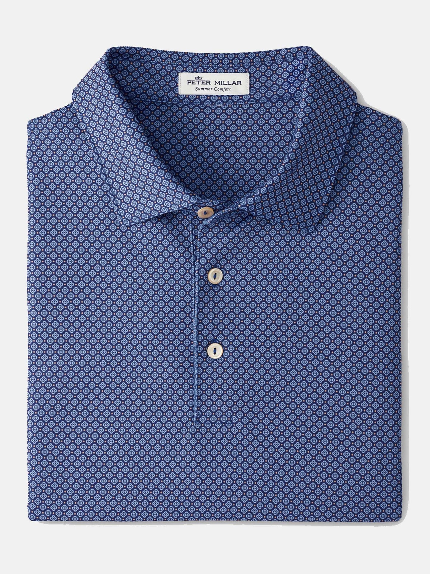 Peter Millar Crown Sport Men's Brooks Performance Jersey Polo - Saint Bernard