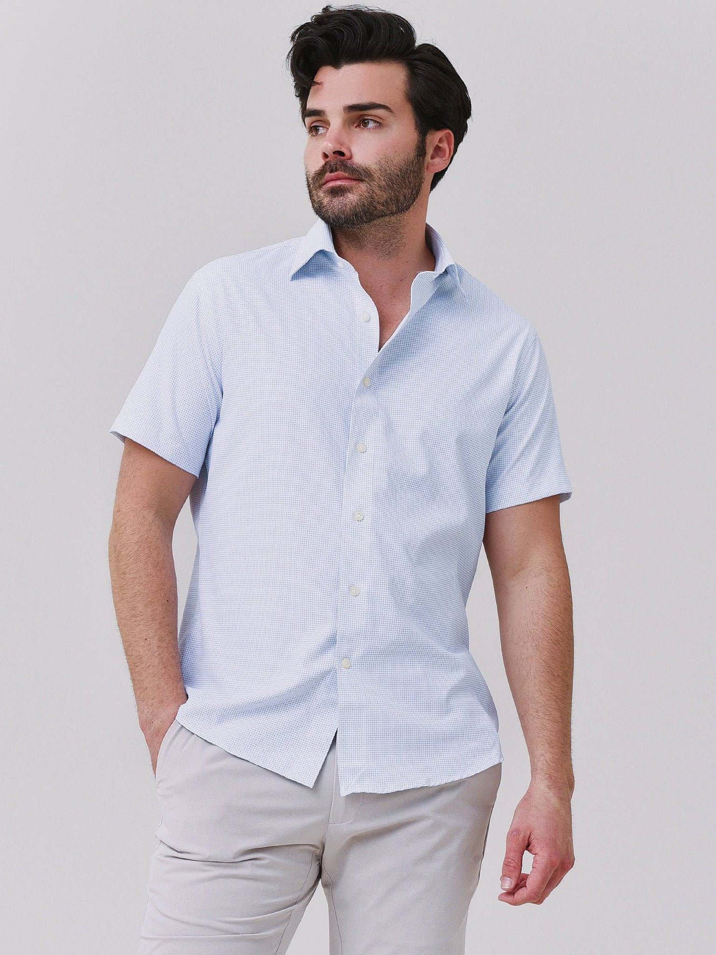 Peter Millar Crown Crafted Men's Goodman Performance Poplin Sport Short - Saint Bernard