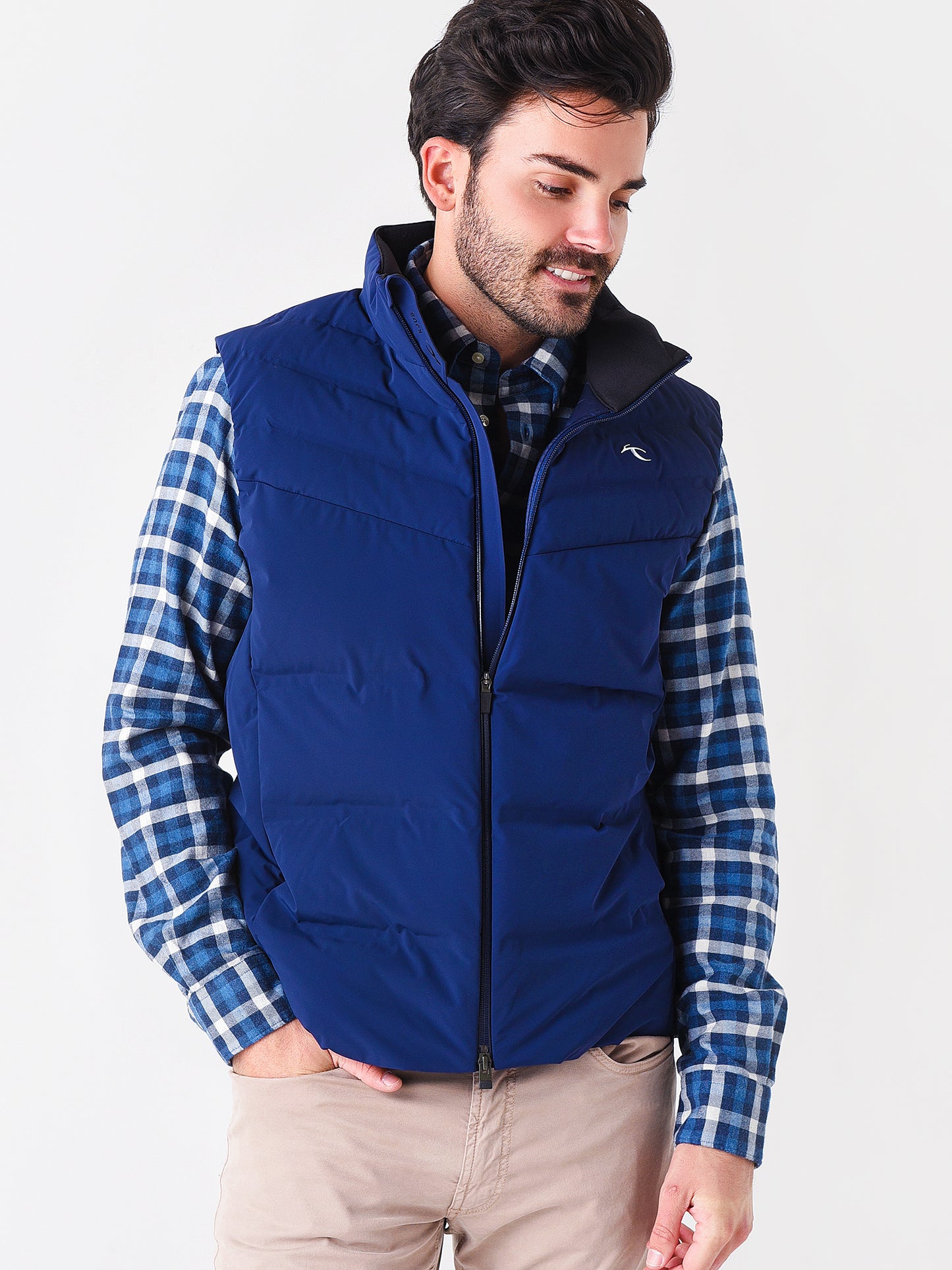 KJUS Men's Corviglia Down Vest - Saint Bernard