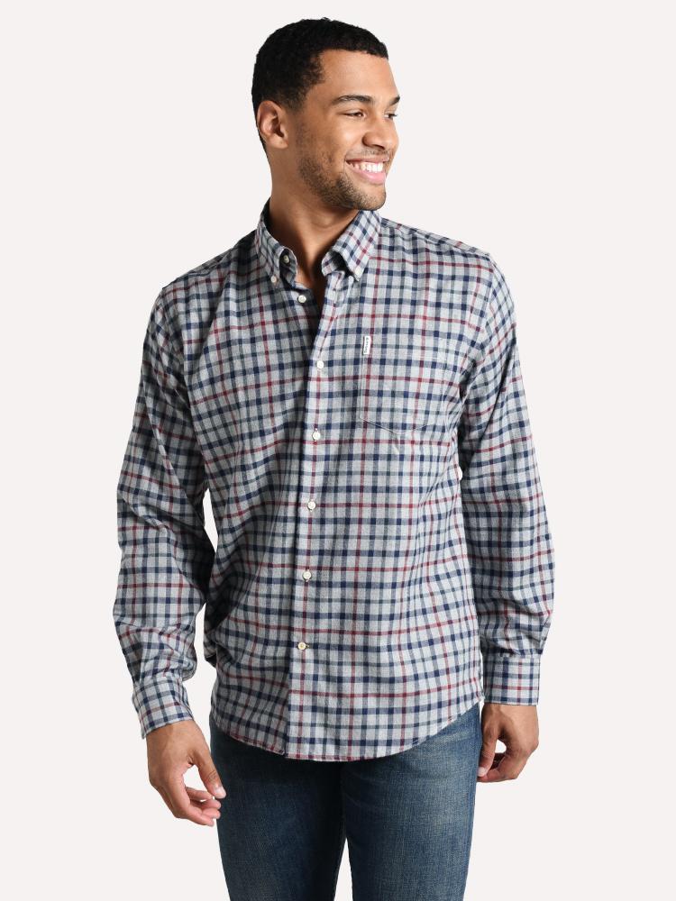 Barbour Men's Thermo Coll Flannel Shirt Saint Bernard