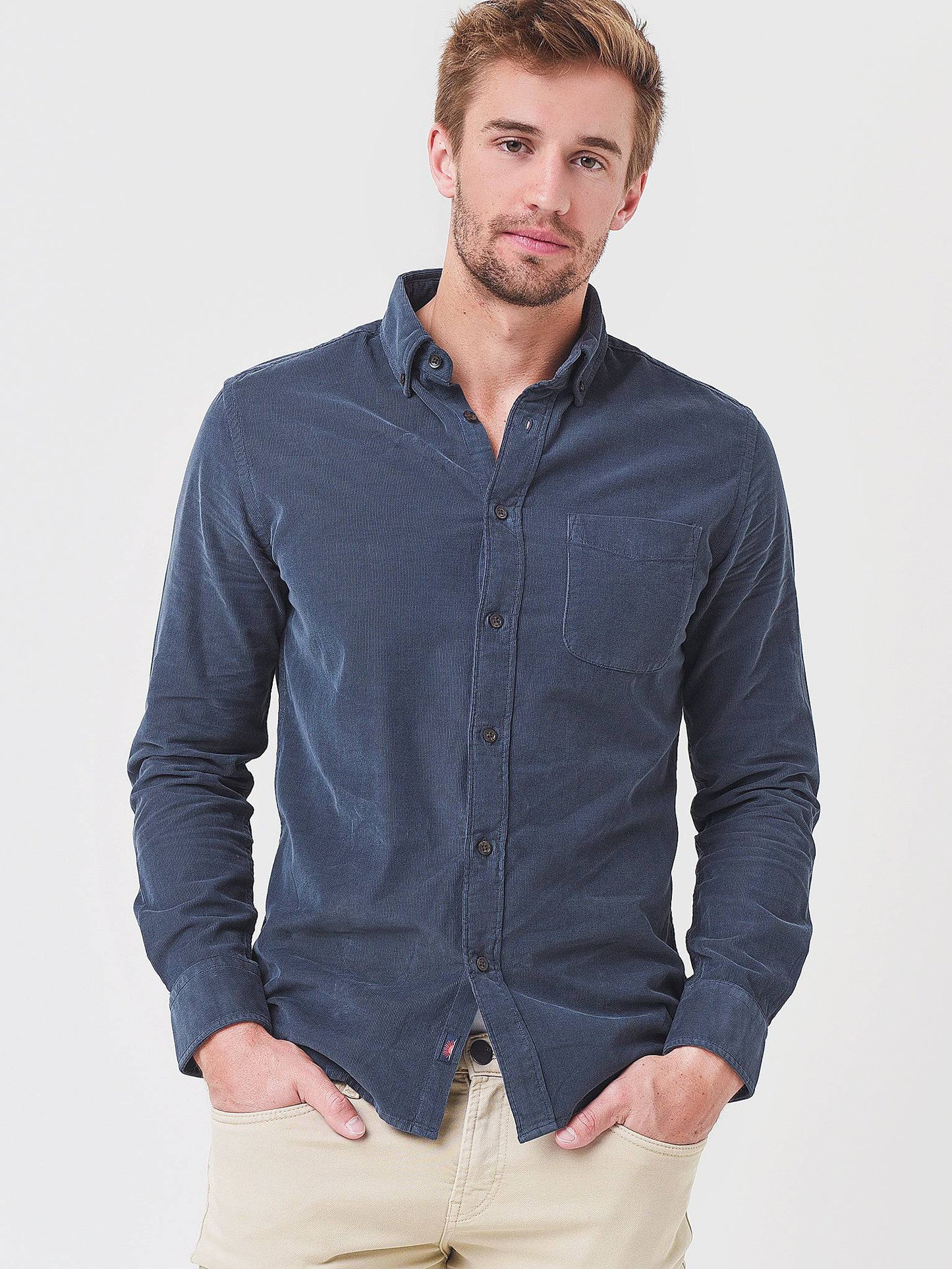 Faherty Brand Men's Stretch Corduroy Shirt - Saint Bernard