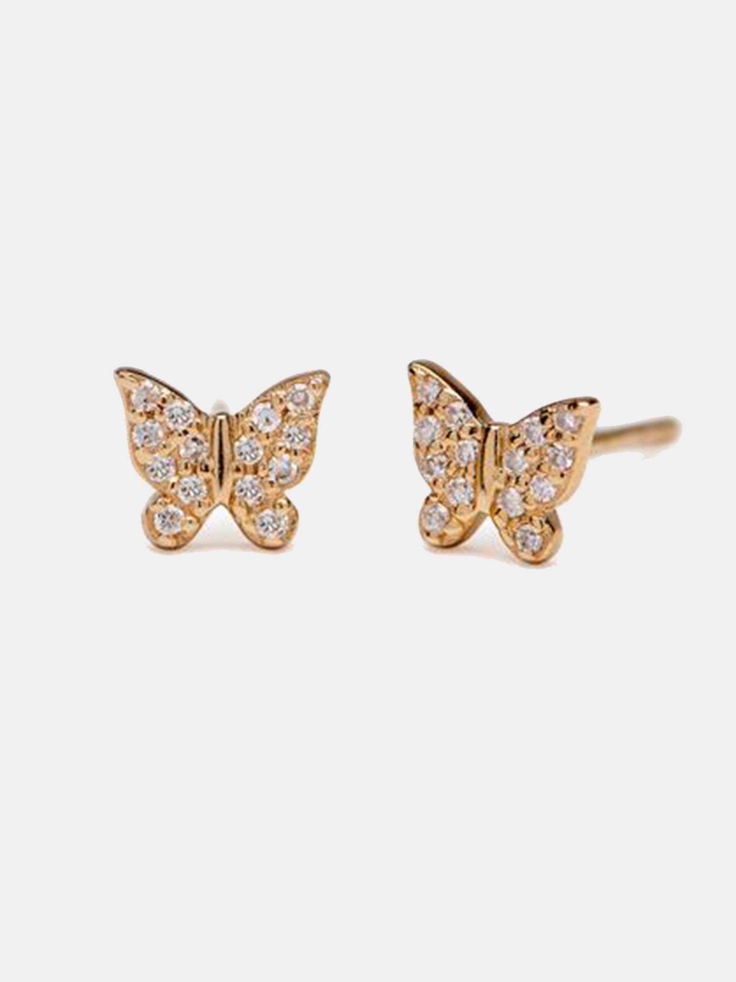 S. Bell Mini Butterfly Studs - Saint Bernard
