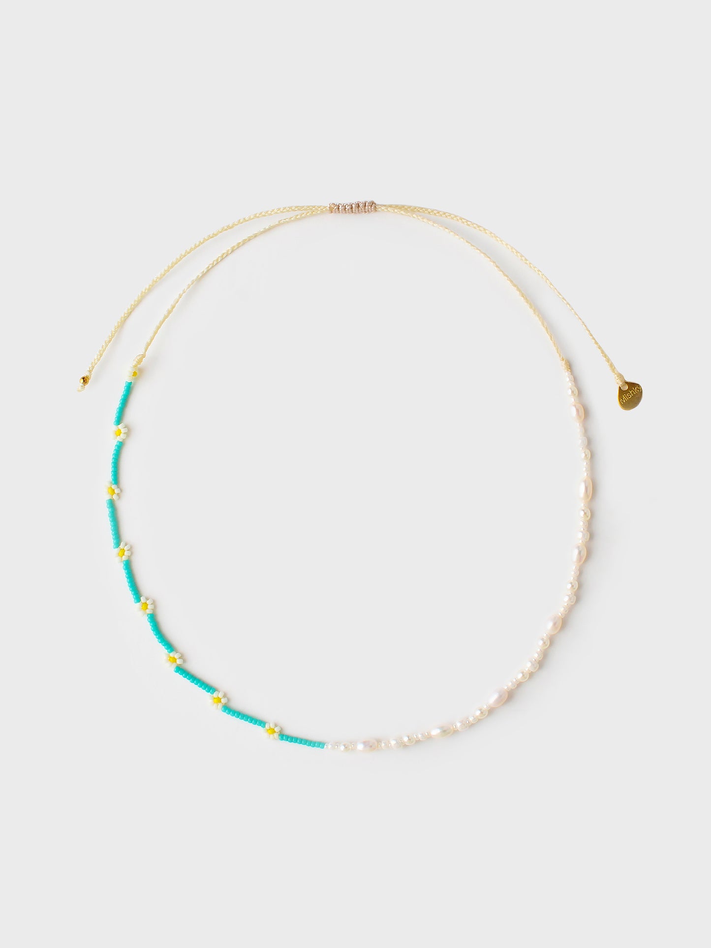 Mishky Pearly Flower Green Necklace - Saint Bernard