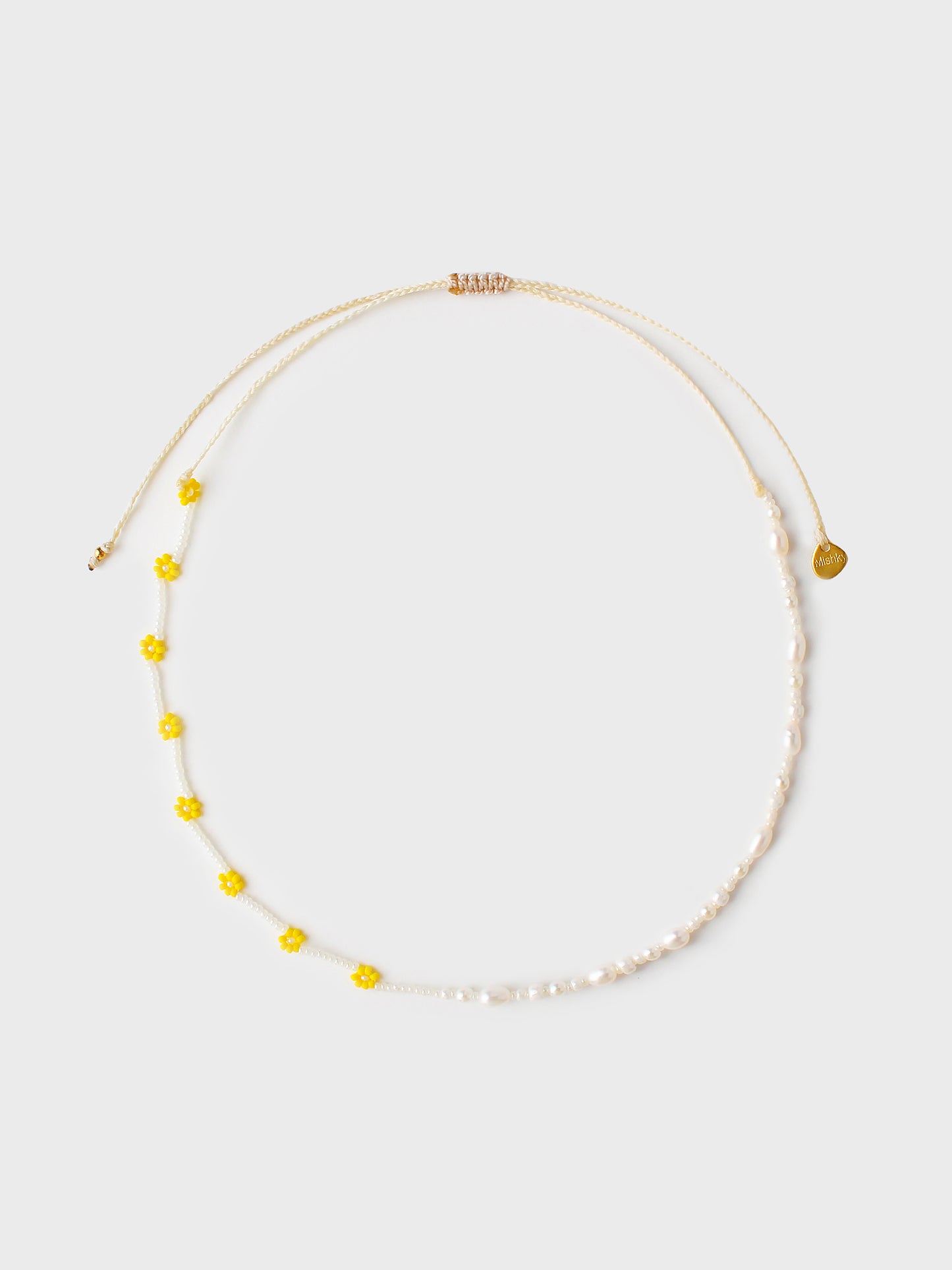 Mishky Pearly Flower Yellow Necklace - Saint Bernard