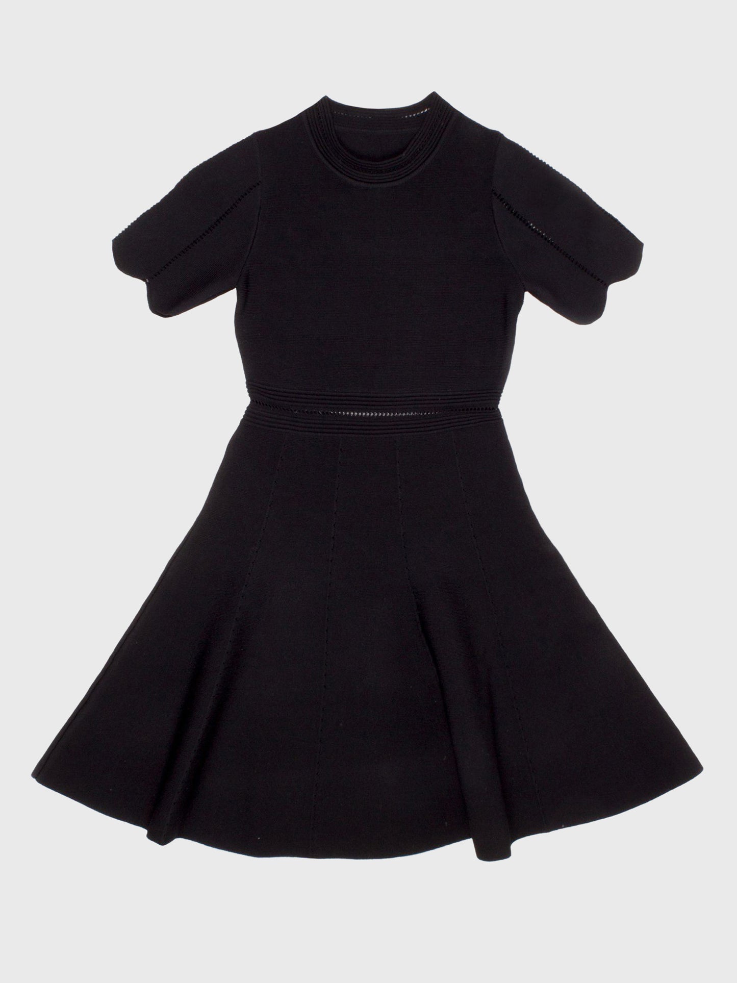 Shade Critters Girls' Black Tulip Short Sleeve Dress - Saint Bernard