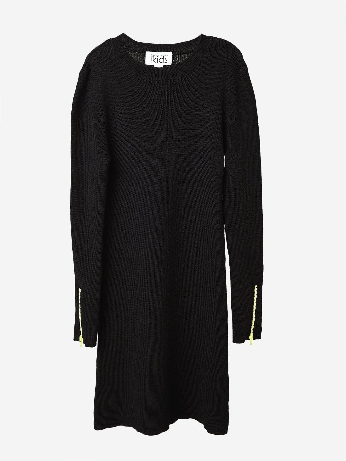 Autumn Cashmere Girls' Ribbed Dress With Zipper - Saint Bernard