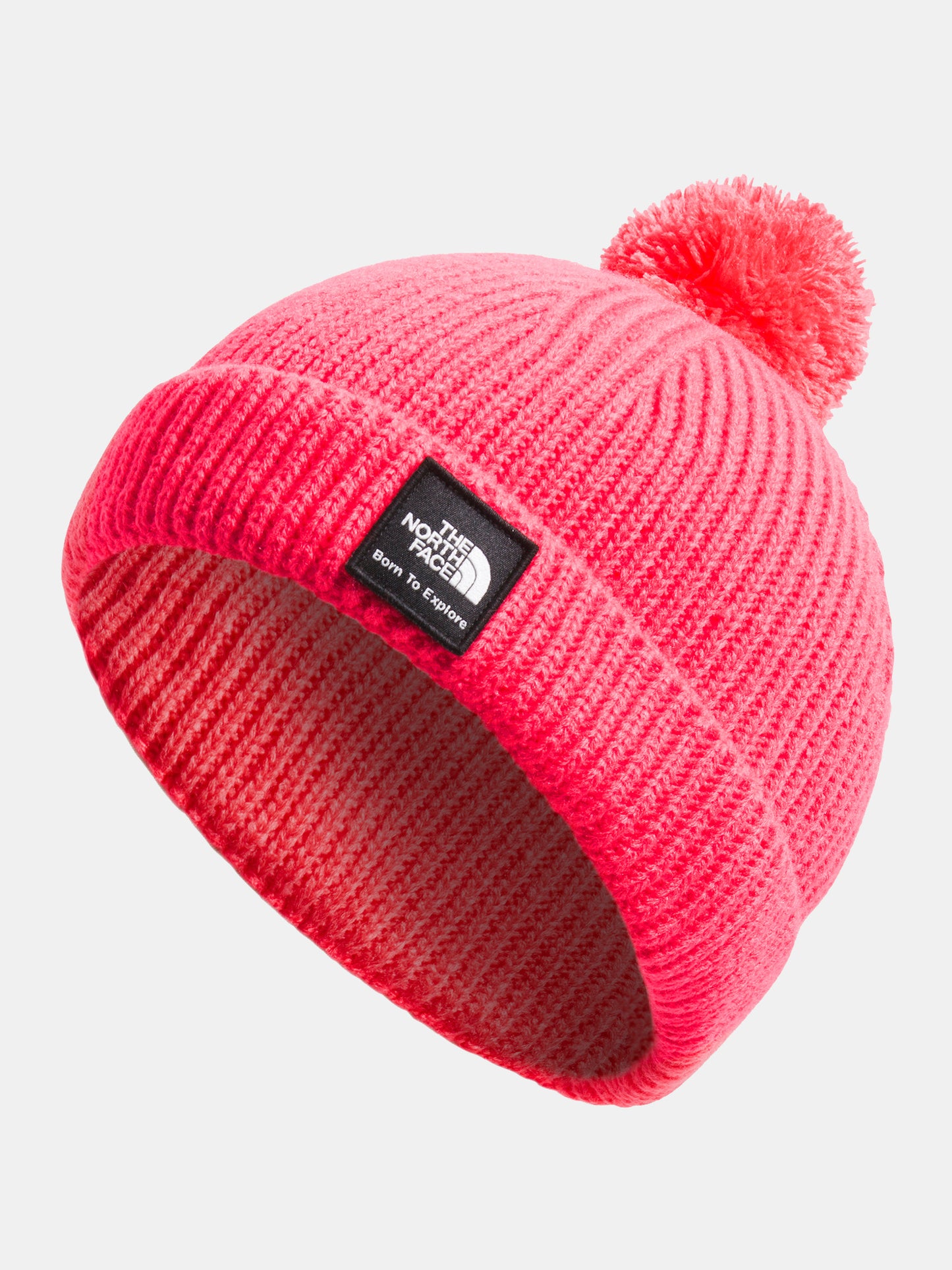 The North Face Littles Box Logo Pom Beanie - Saint Bernard