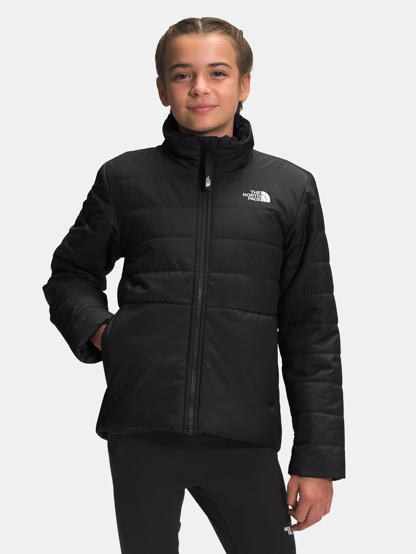 The North Face Girls’ Reversible Mossbud Swirl Jacket - Saint Bernard