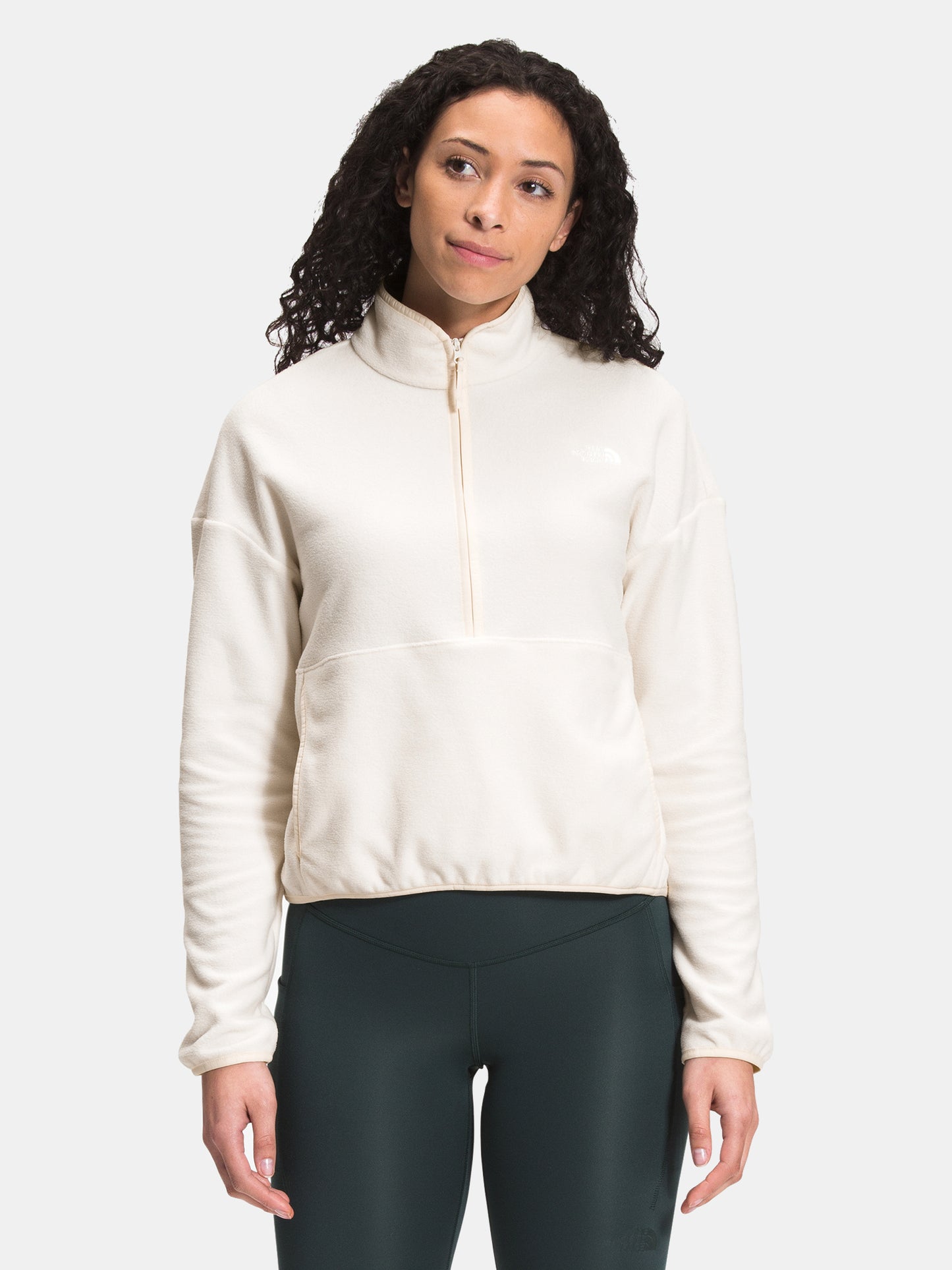 The North Face Women’s TKA Glacier 1/4 Zip Crop - Saint Bernard