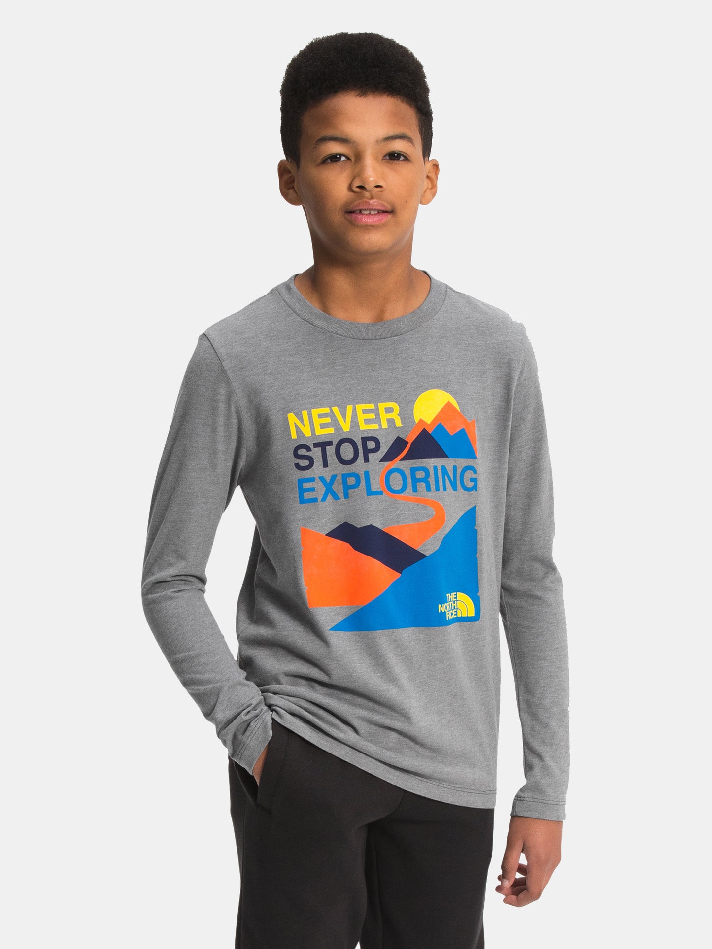 The North Face Boys’ L/S Graphic Tee - Saint Bernard