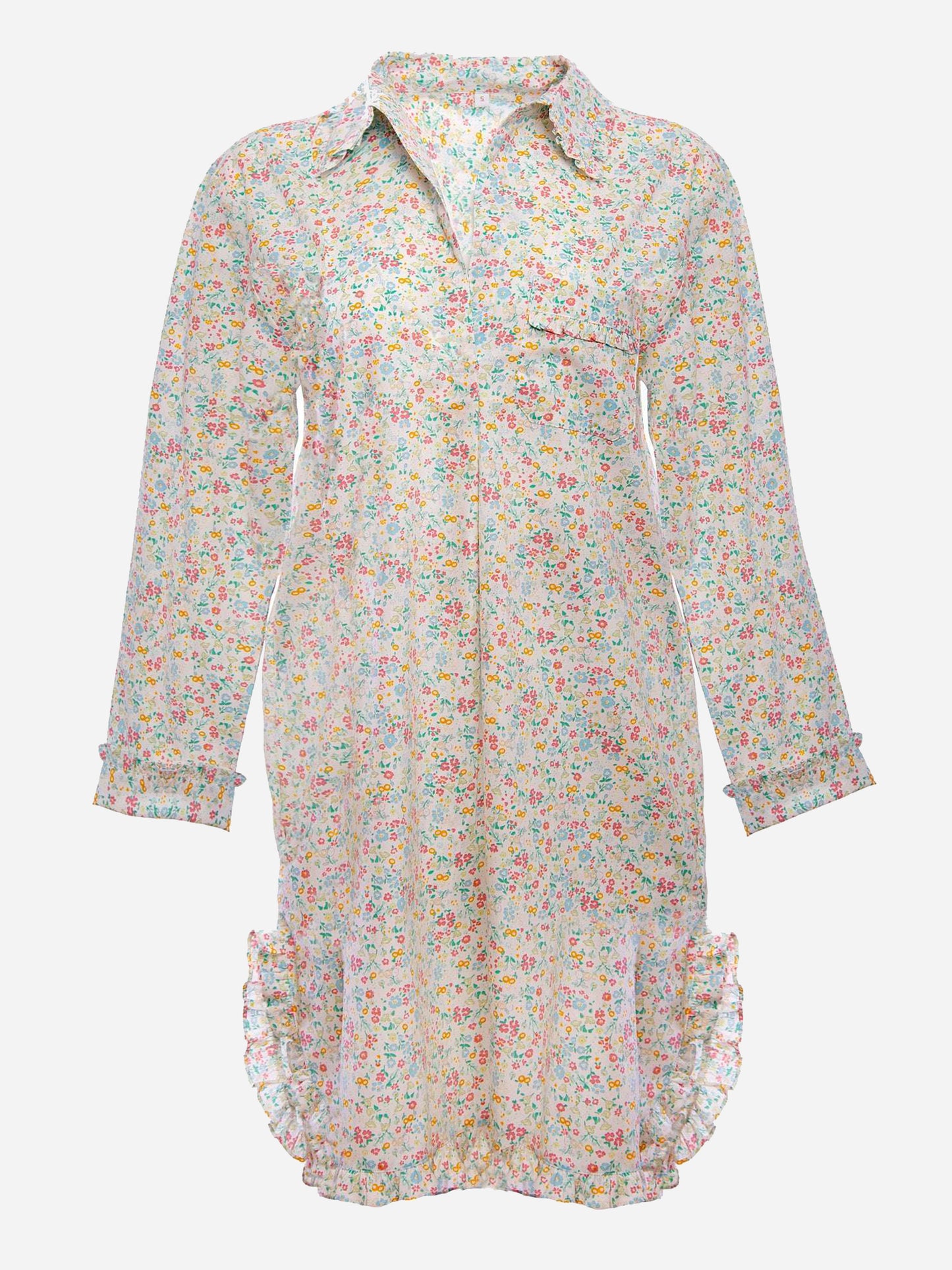 Lenora Women's Josie Ruffle Nightshirt - Saint Bernard