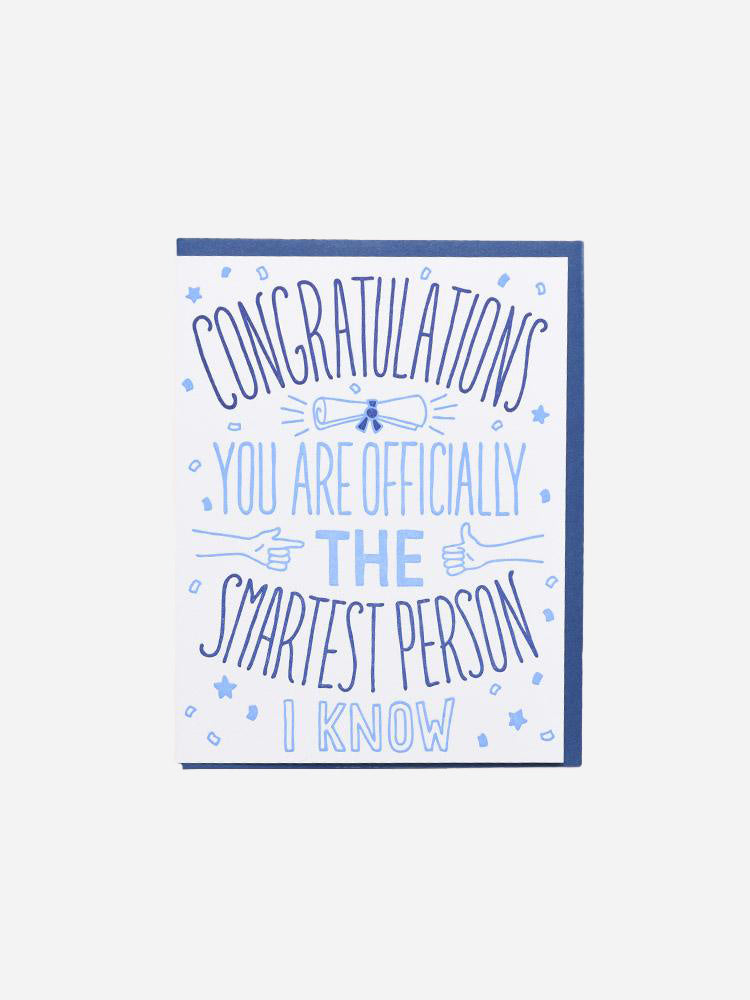 Noteworthy Congrats Smartest Greeting Card - Saint Bernard