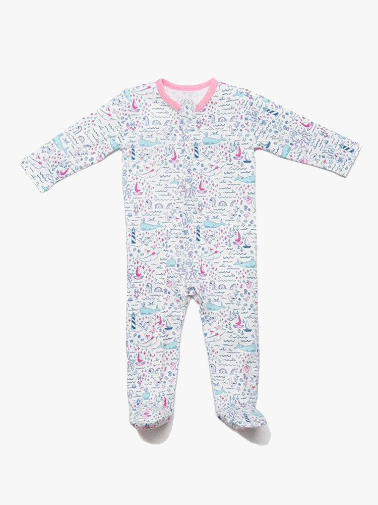 Egg Little Kids' Classic Zipper Footie - Saint Bernard