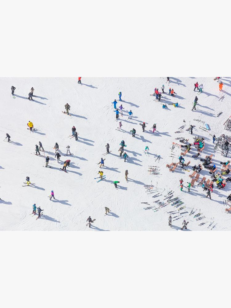 Gray Malin Park City Skiers Mini Print - Saint Bernard