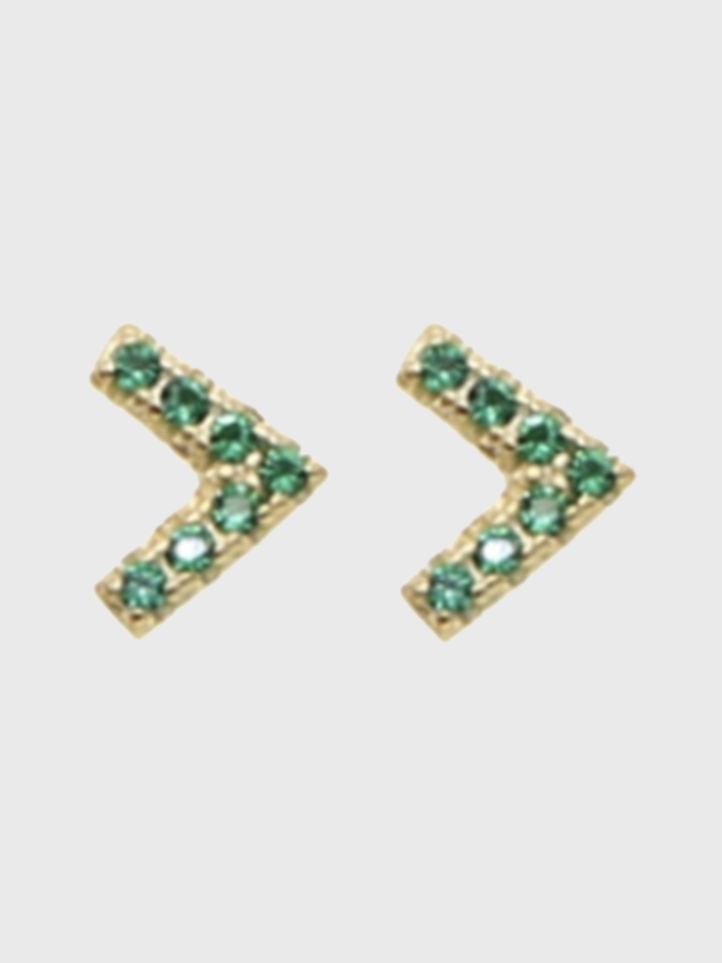 Accessory Concierge Pave Chevron Stud Earring - Saint Bernard