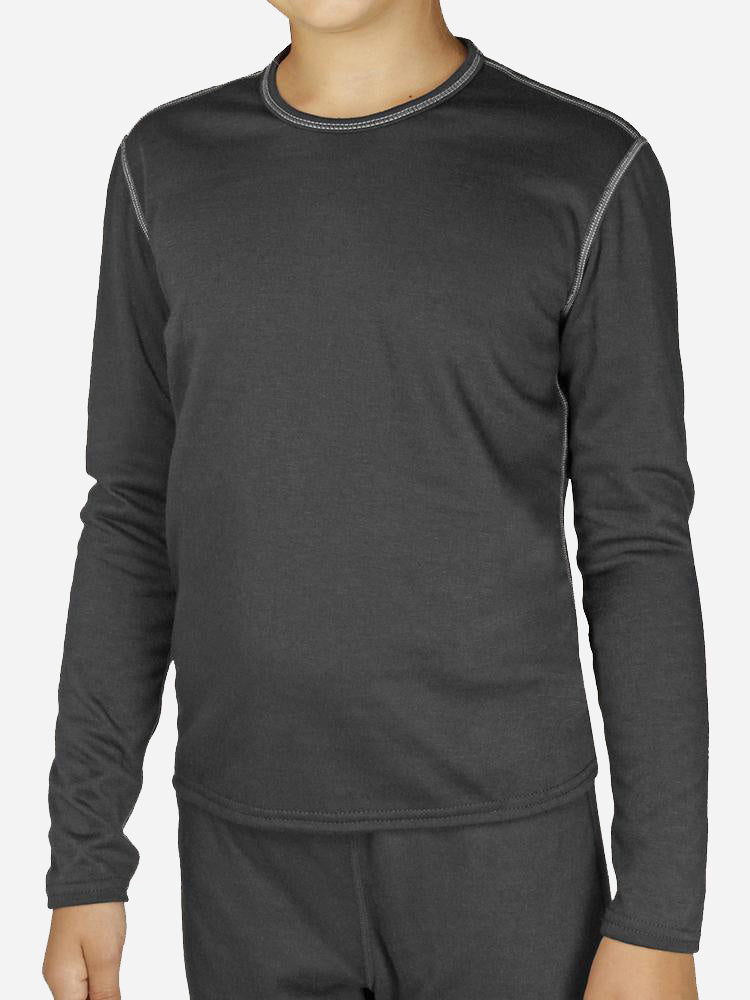 Hot Chillys Youth Bi Ply Crewneck - Saint Bernard