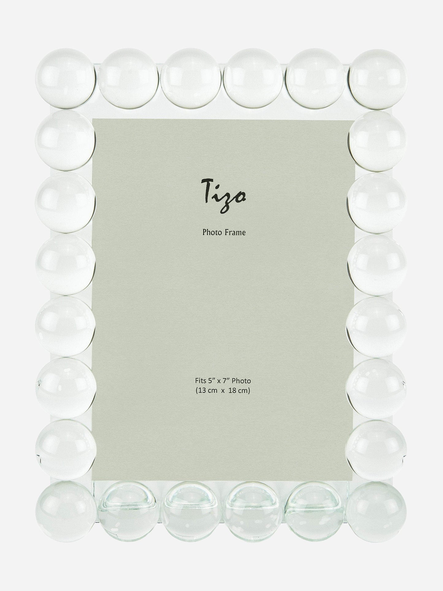 TIZO Crystal Bubble 5x7 Photo Frame - Saint Bernard