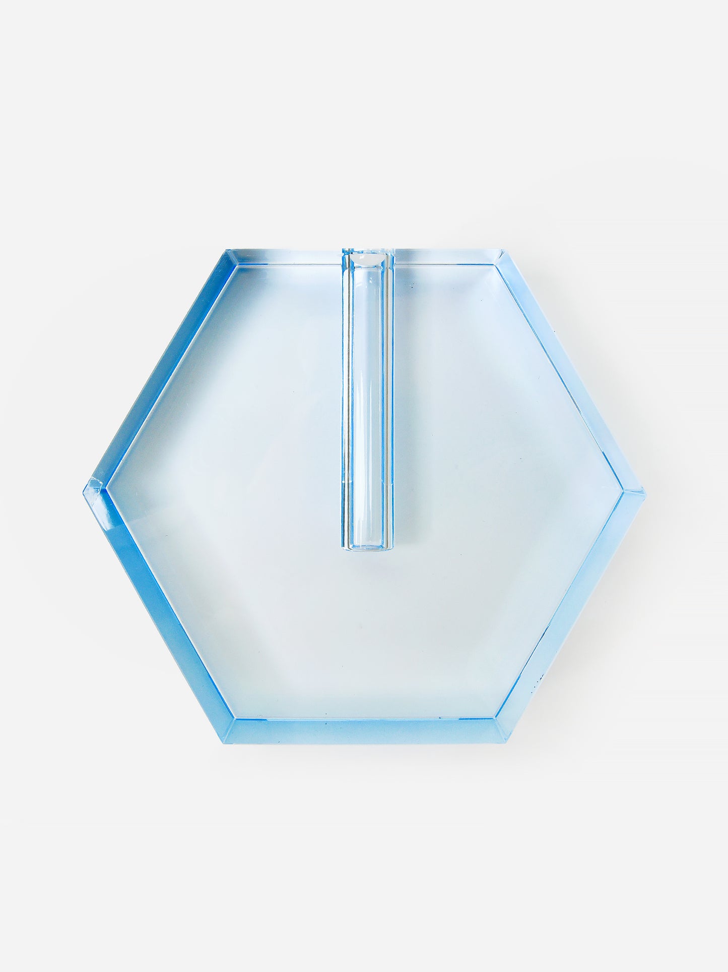 TIZO Large Crystal Hexagon Flat Bud Vase - Saint Bernard